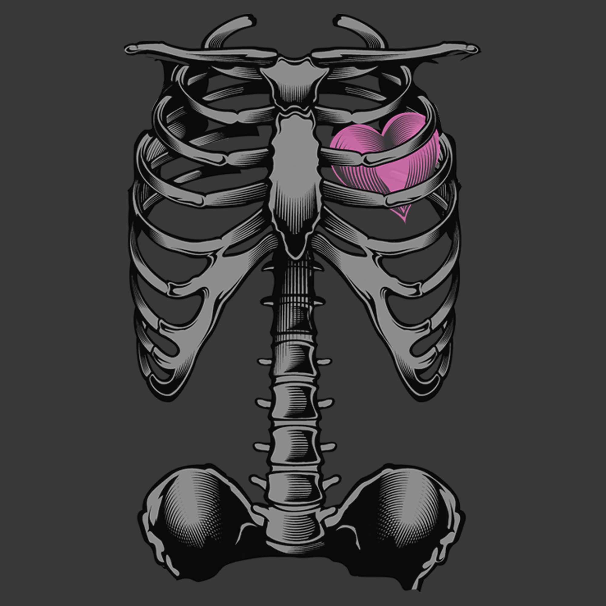 Boys Halloween Skeleton Heart T-Shirt | Lost Gods Graphic Tee | Cool Spooky Costume for Trick or Treat & Halloween Party