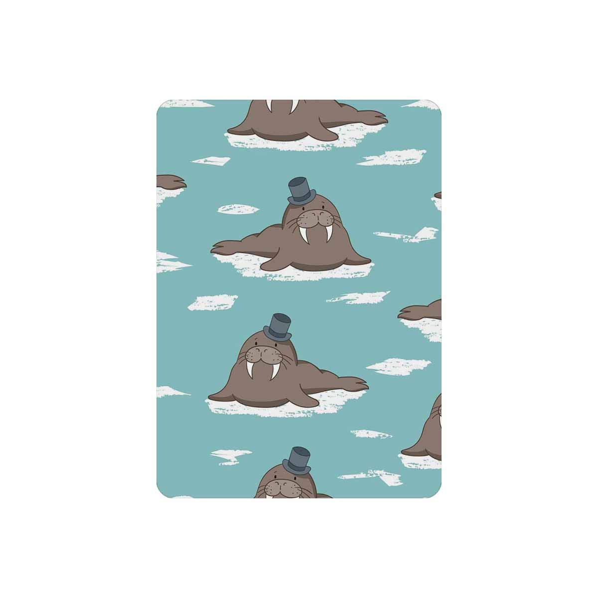 INTERESTPRINT Custom Playing Cards - Personalized Casino Poker Deck with Cute Cartoon Walrus Design - Perfect for Game Nights, Gifts & Magic Tricks