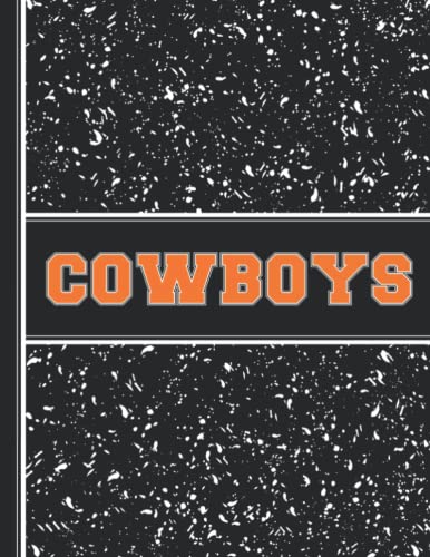 COWBOYS Themed College Ruled Composition Notebook - 8.5x11 School Supplies for Students, Fans & Parents | Perfect for Note-Taking, Journaling & School Spirit (University, College, Mascot Design)