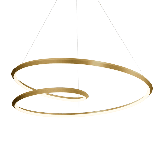 Elegant Ampersand Chandelier - Modern Metal Ceiling Light Fixture for Dining Room, Living Room & Bedroom Decor