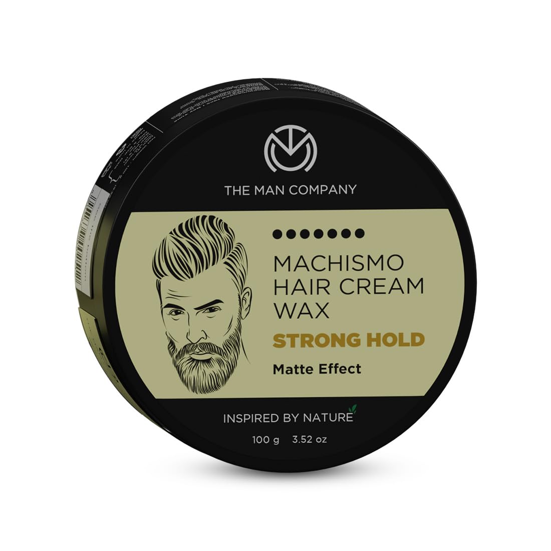 The Man Company Machismo Stronghold Hair Wax for Men - 100g Matte Finish Styling Wax with Volume | Non-Sticky & Long-Lasting Hold | Perfect for Pompadour, Quiff & Spiky Hairstyles | Salon-Quality Men's Grooming Product