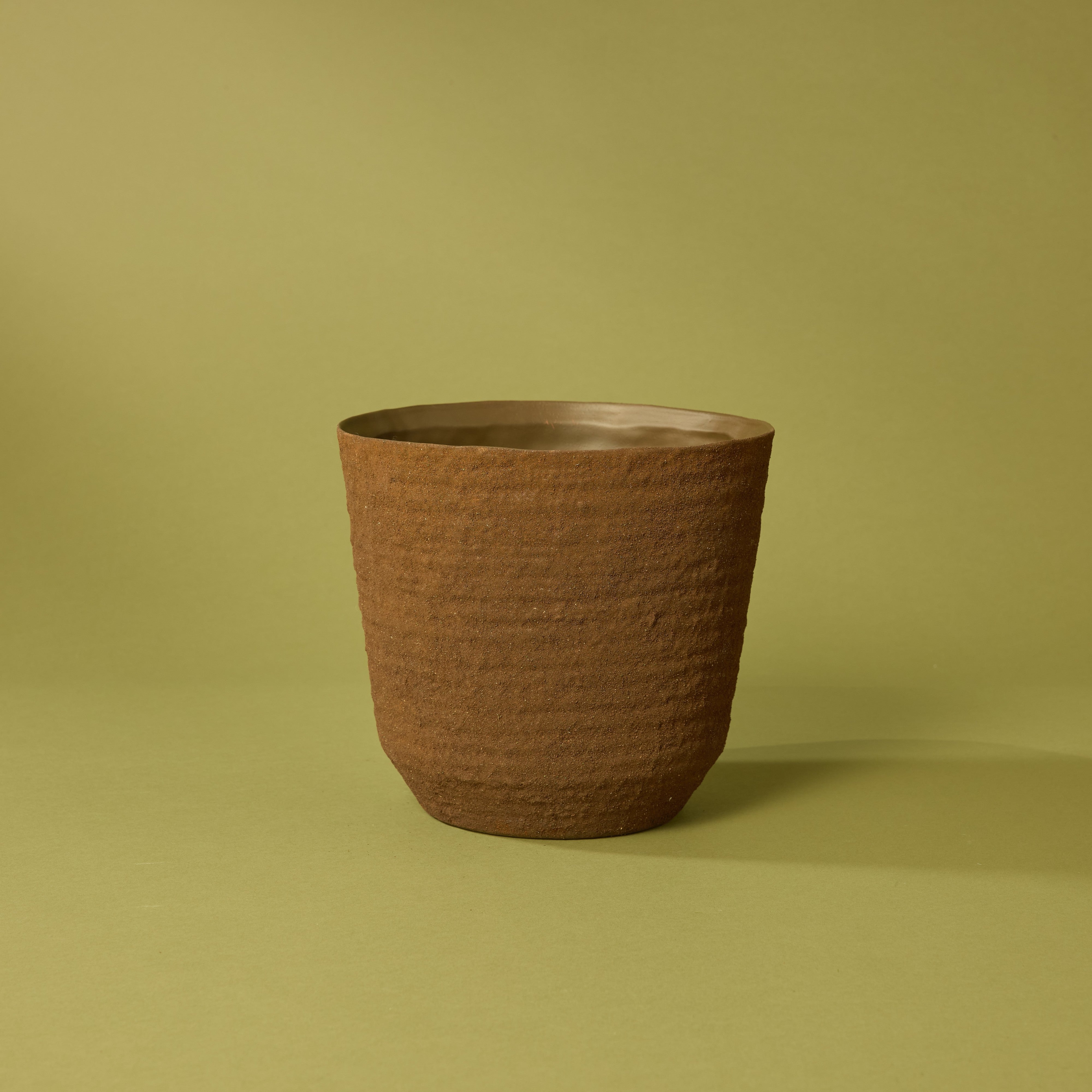 Palermo Rustic Planter - 20cm Ceramic Flower Pot for Indoor & Outdoor Plants | Perfect for Home, Garden, and Office Decor