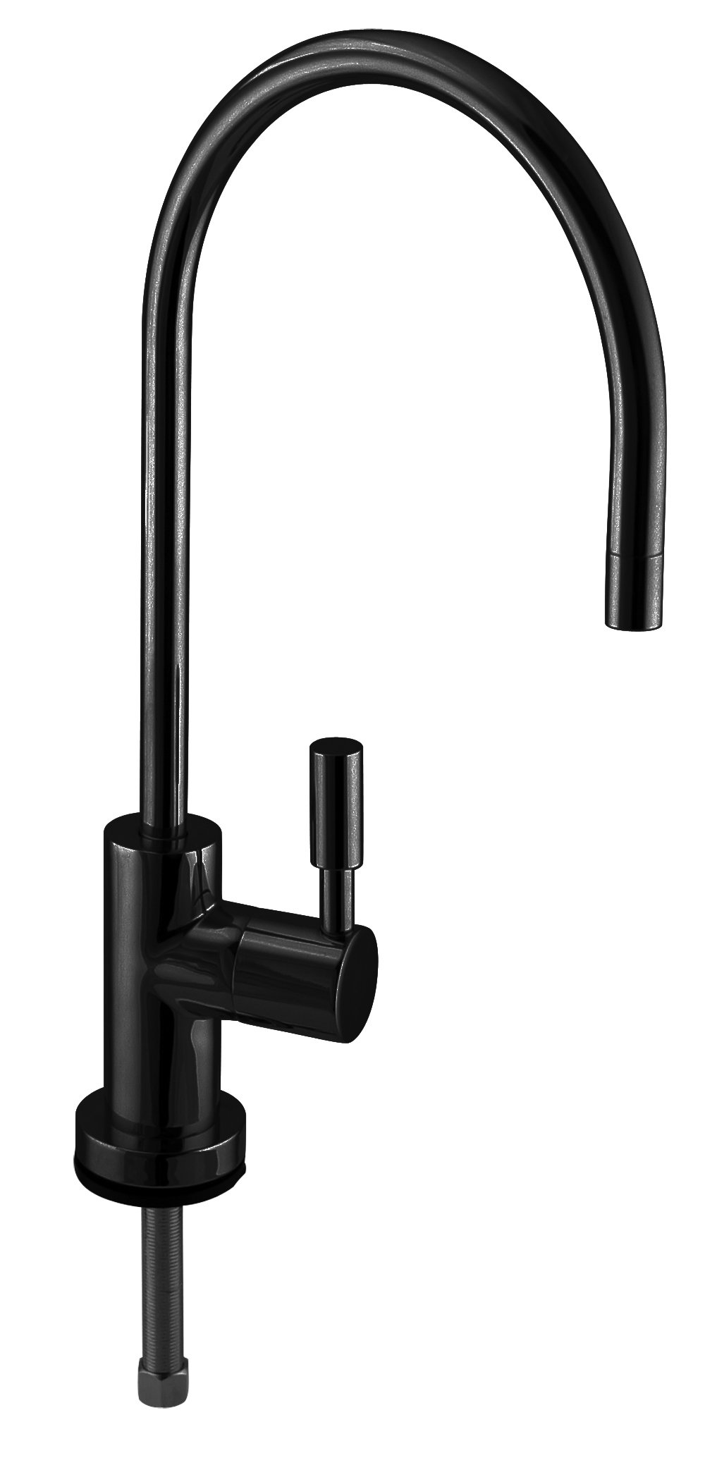 Westbrass D2036-NL-62 11 Inch Modern Single Lever Cold Water Dispenser Faucet in Matte Black - Perfect for Kitchen Sink, Bar, or Office Water Cooler Installation