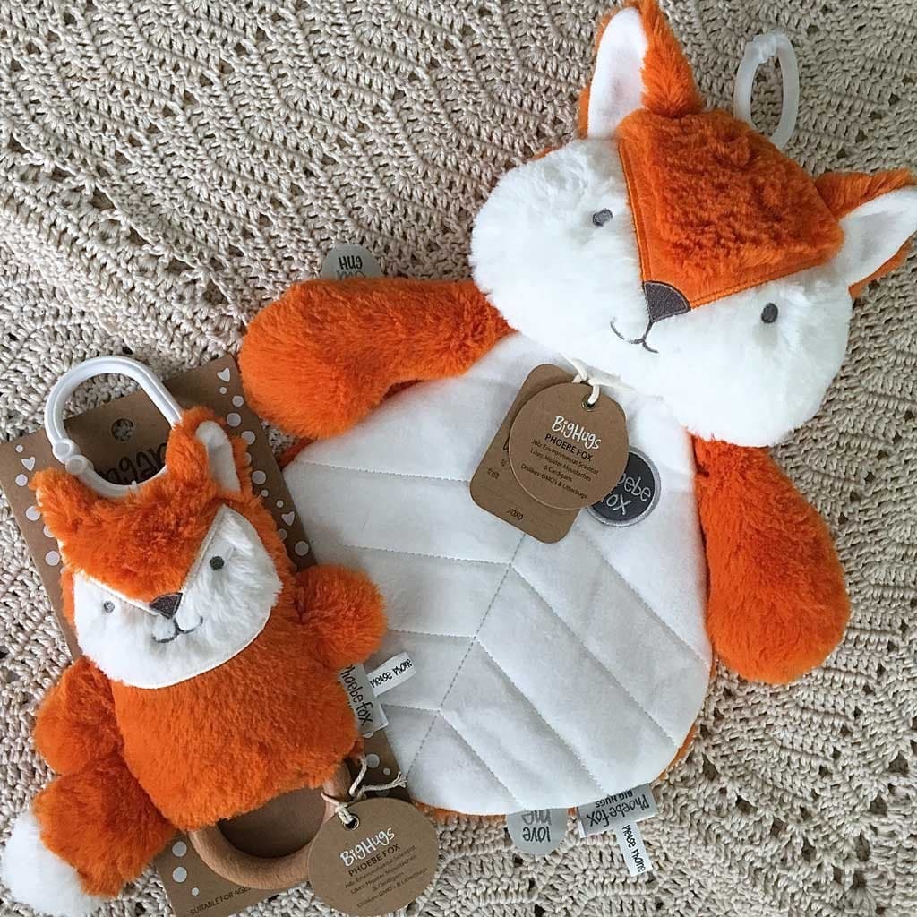 Frankie Fox Baby Rattle & Teething Ring - Soothing Teether Toy for Infants 0-12 Months | Perfect for Early Development & Gum Relief | Playtime & Nursery Essential
