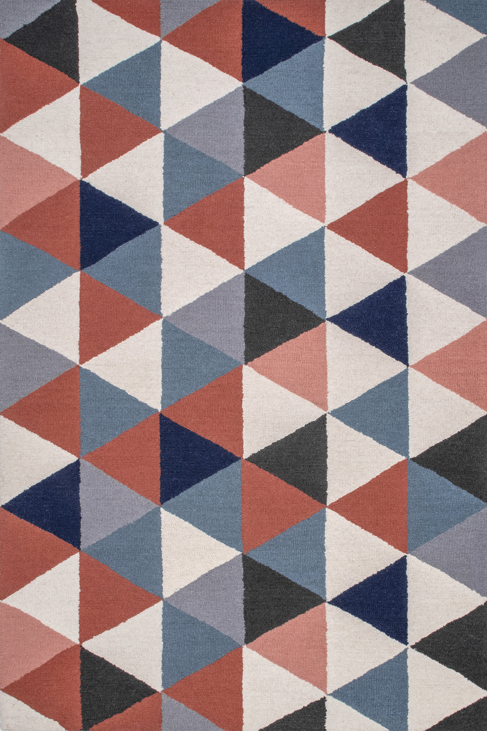Stylish Multicolor Dimensional Triangles Area Rug - Perfect for Living Room, Bedroom, or Nursery Decor