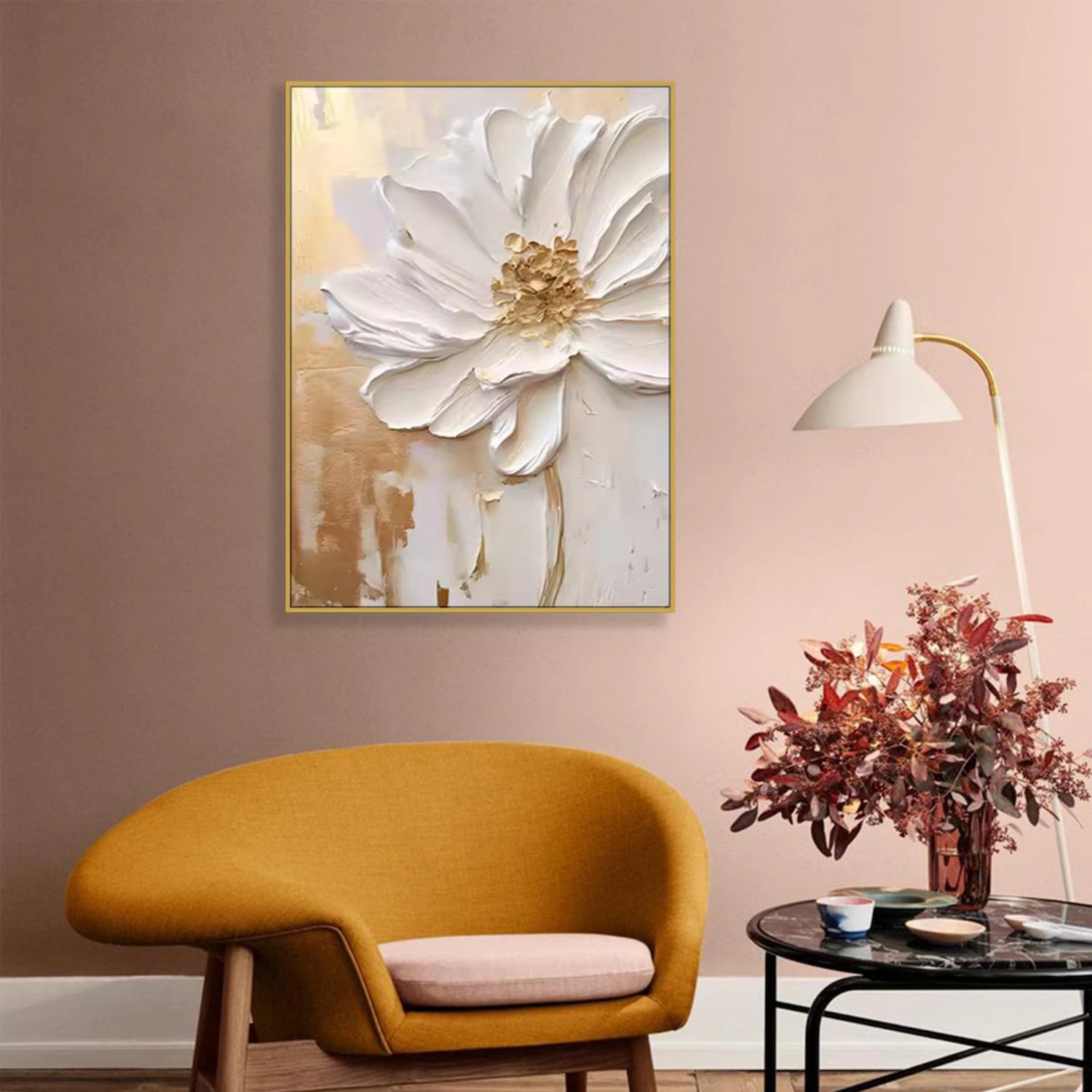 2-Piece Flower and Tree Painting Set #FT169 - Perfect for Home Decor, Wall Art, and Gift Ideas