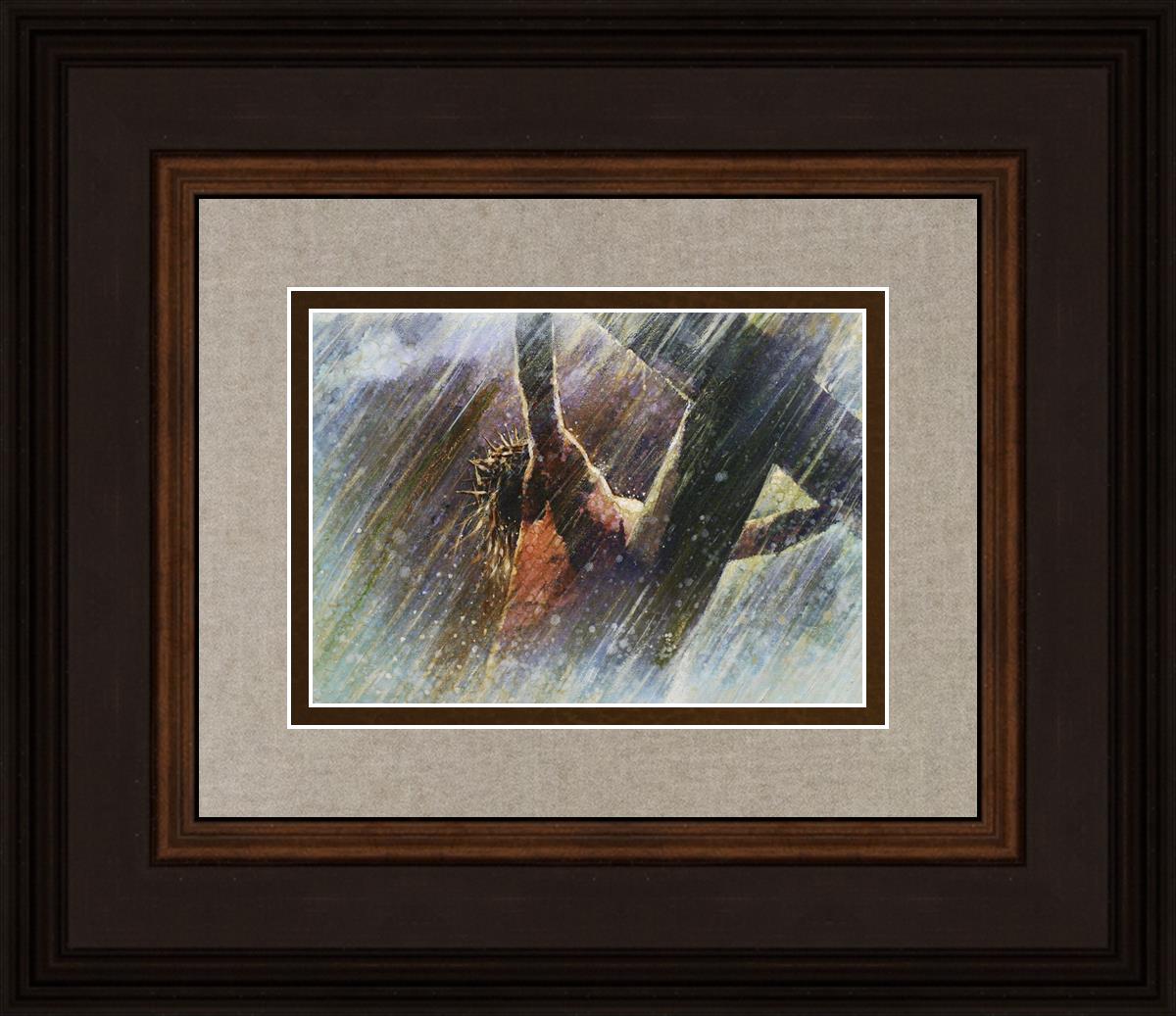 Yongsung Kim Crucifixion Painting - Religious Wall Art for Home & Church Decor - Perfect for Prayer Rooms, Christian Gifts, and Spiritual Spaces