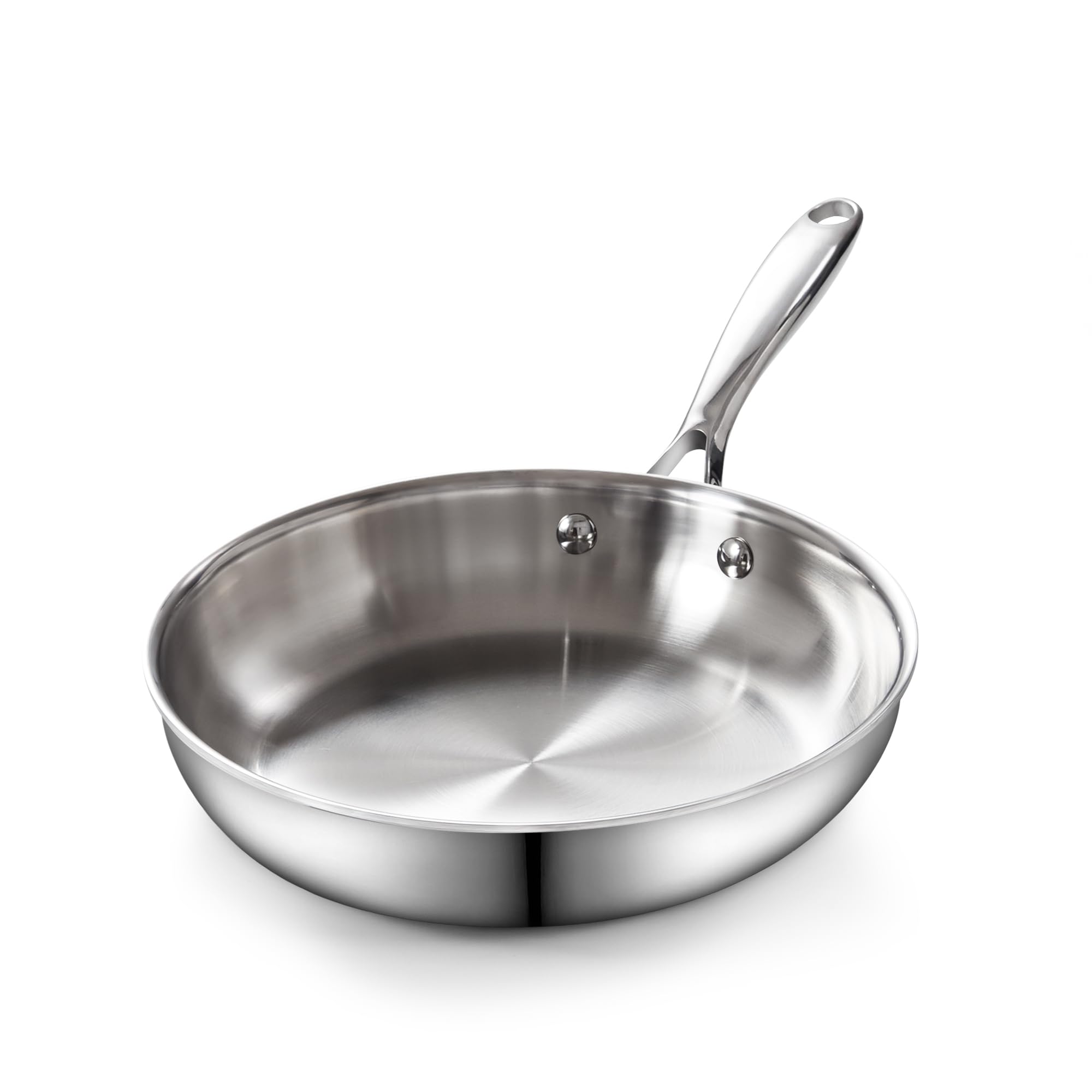 **Cooks Standard 12-Inch Stainless Steel Frying Pan with Lid – Multi-Ply Clad Wok Stir Fry Pan & Kitchen Skillet – Silver – Perfect for Sautéing, Stir-Frying & Everyday Cooking**