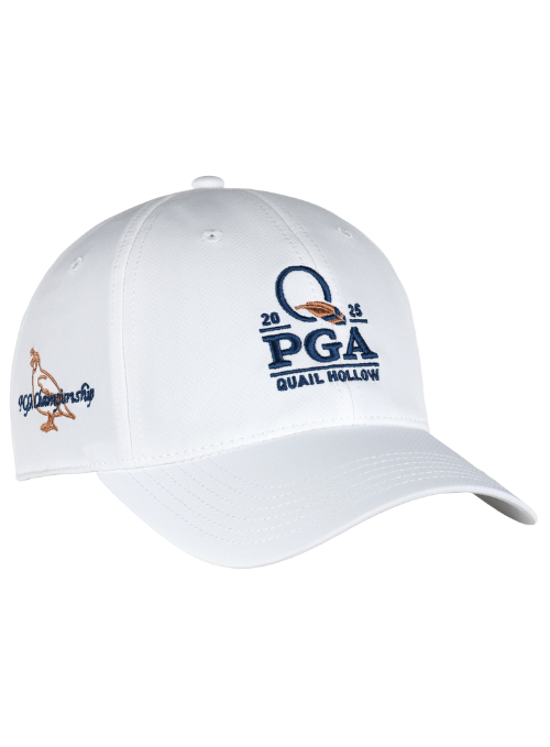 2025 PGA Championship White AeroSphere Tech Golf Hat - Lightweight Performance Cap for Men & Women - Perfect for Golf Tournaments, Outdoor Sports & Sun Protection