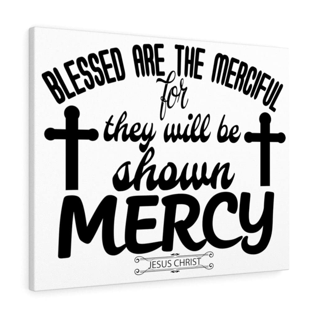 Christian Wall Art Print - Scripture Mercy Quote Home Decor - Ready to Hang Inspirational Gift for Housewarming, Wedding & Church (12x16 Inches)