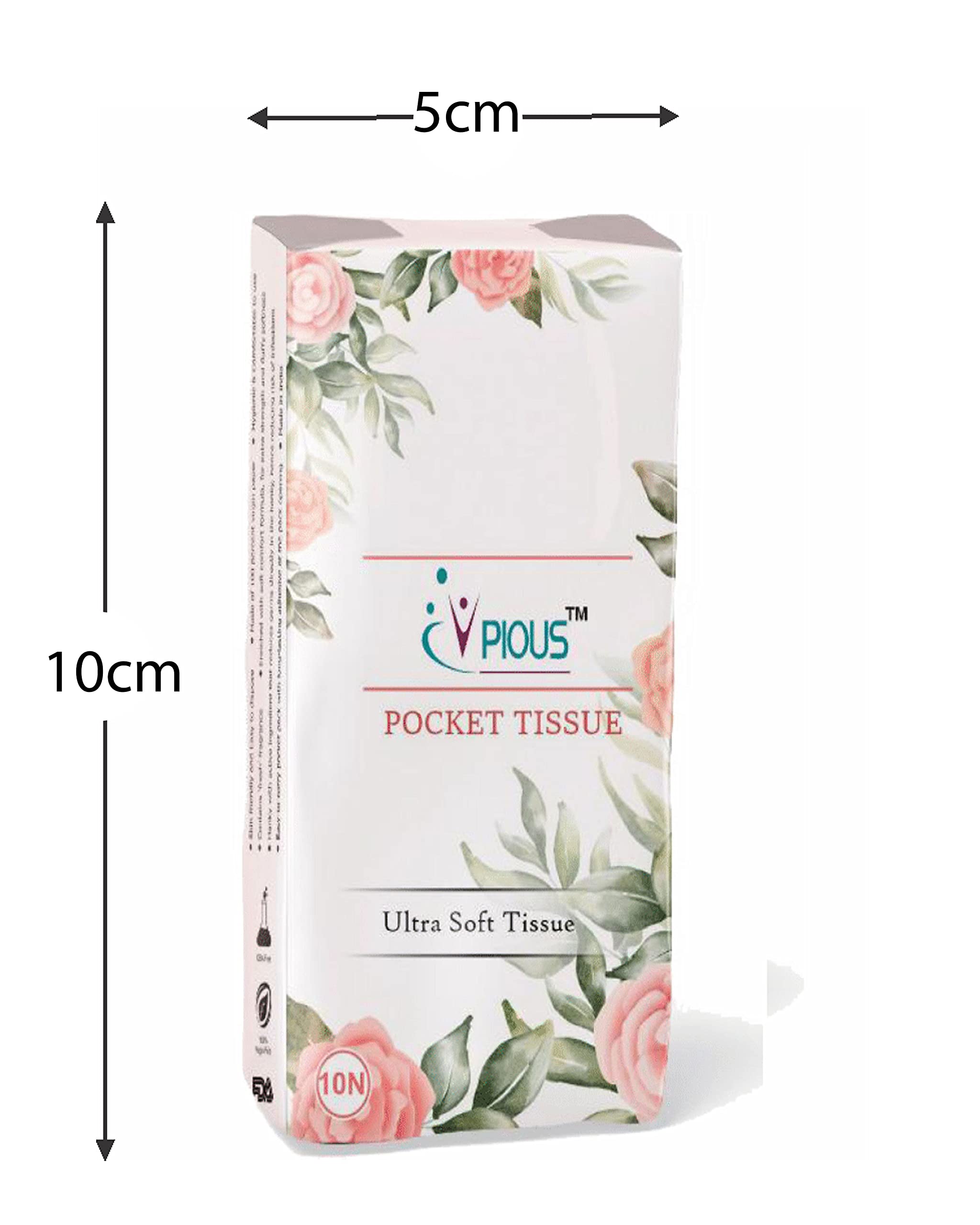 Premium Pocket Hankies & Tissues - 20x20 cm Soft Cotton Handkerchiefs - 10-Pack for Everyday Carry - Perfect for Gentlemen's Suits, Weddings & Formal Events