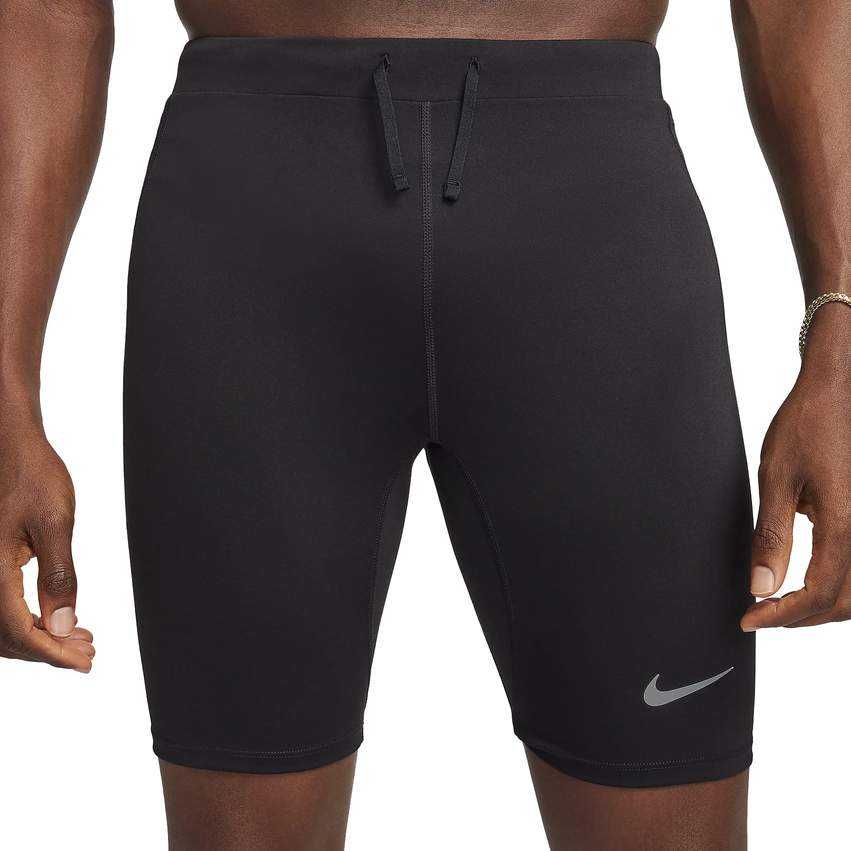 Nike Dri-FIT Fast Brief Lined 1/2 Length Running Tights for Men - Moisture-Wicking Compression Workout Pants for Running, Gym & Training