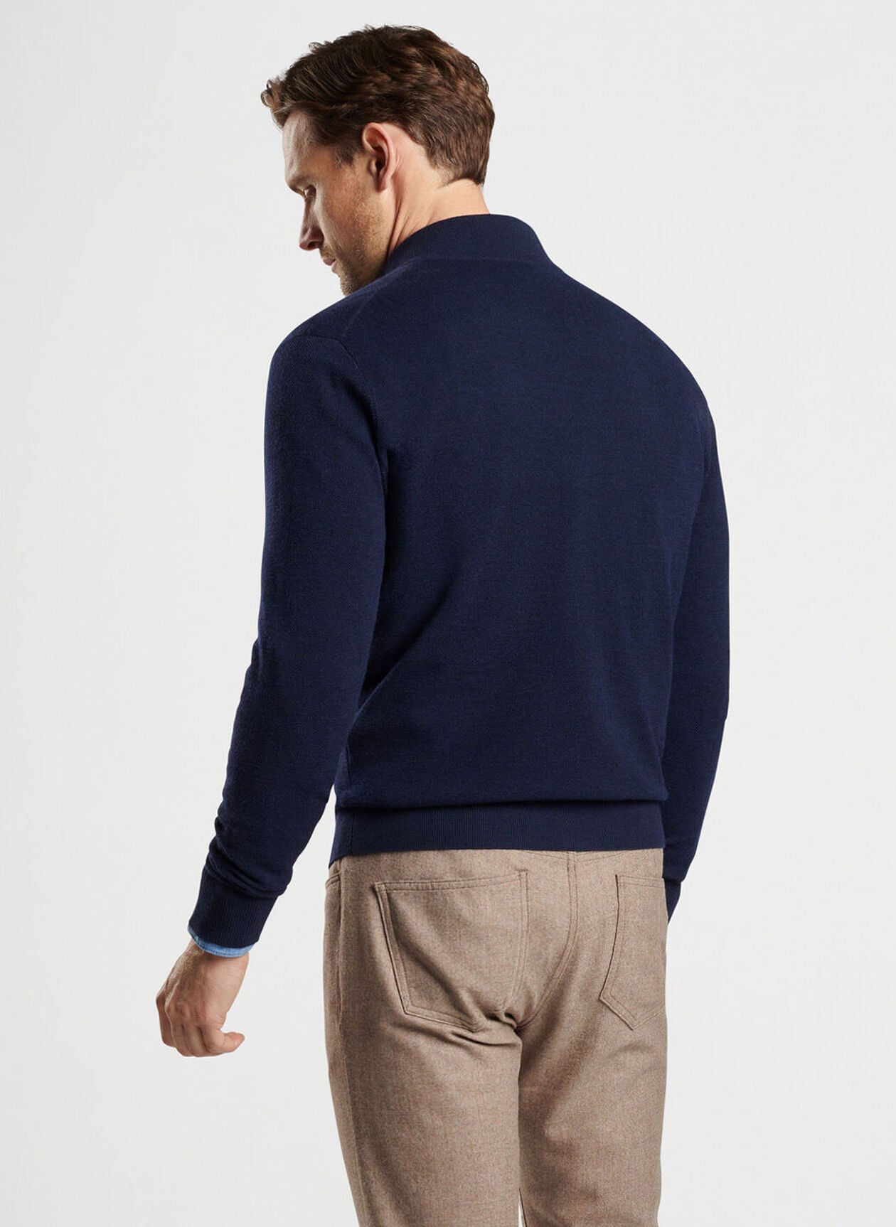PETER MILLAR SLD Full-Zip Cardigan Sweater for Men | Lightweight & Stylish | Perfect for Casual Wear, Office & Outdoor Activities