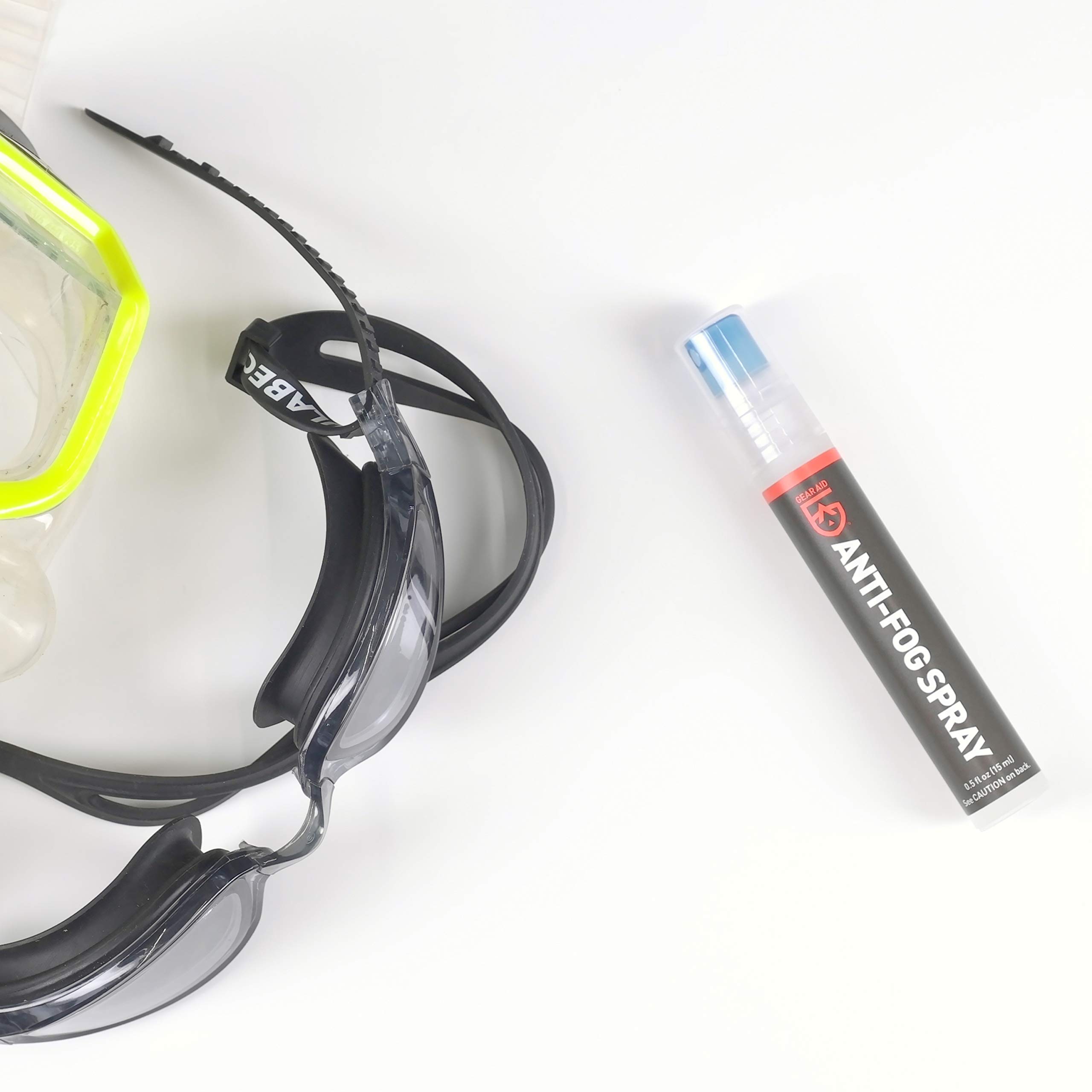 Gear AID Anti-Fog Spray & Lens Cleaner for Goggles, Masks & Glasses – Clear Vision for Skiing, Swimming & Safety Work