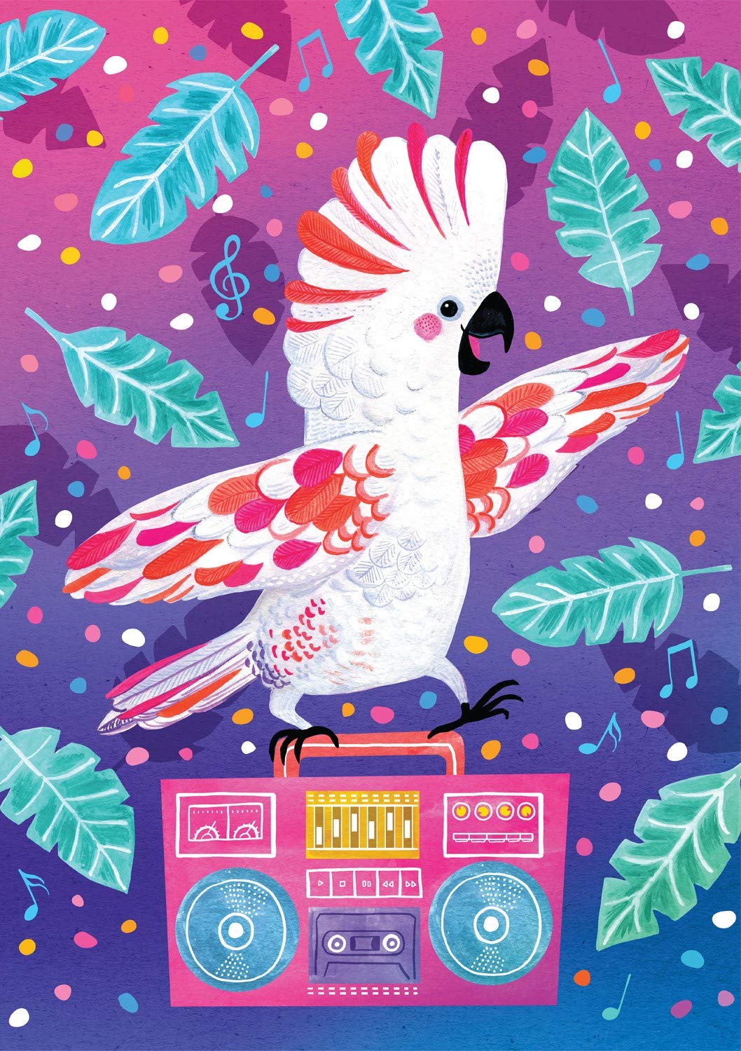 Buffalo Games Party Parrot 500 Piece Jigsaw Puzzle - Colorful Tropical Bird Puzzle for Adults & Teens - Perfect for Family Game Night, Birthday Gifts & Relaxation