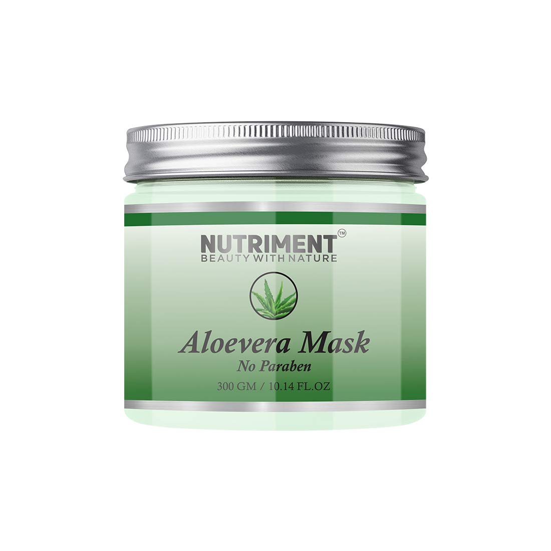 Aloe Vera Face Mask 300g - Hydrating & Moisturizing for Dry Skin, Refines Pores, Absorbs Excess Oil & Dirt - Paraben-Free Skincare - Perfect for Daily Use & Spa Treatments