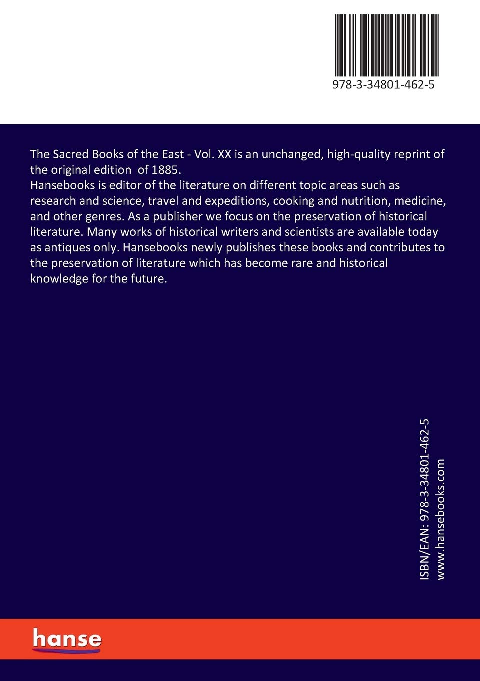 The Sacred Books of the East: Volume XX - Ancient Eastern Scriptures Collection | Perfect for Religious Studies, Meditation & Cultural Research