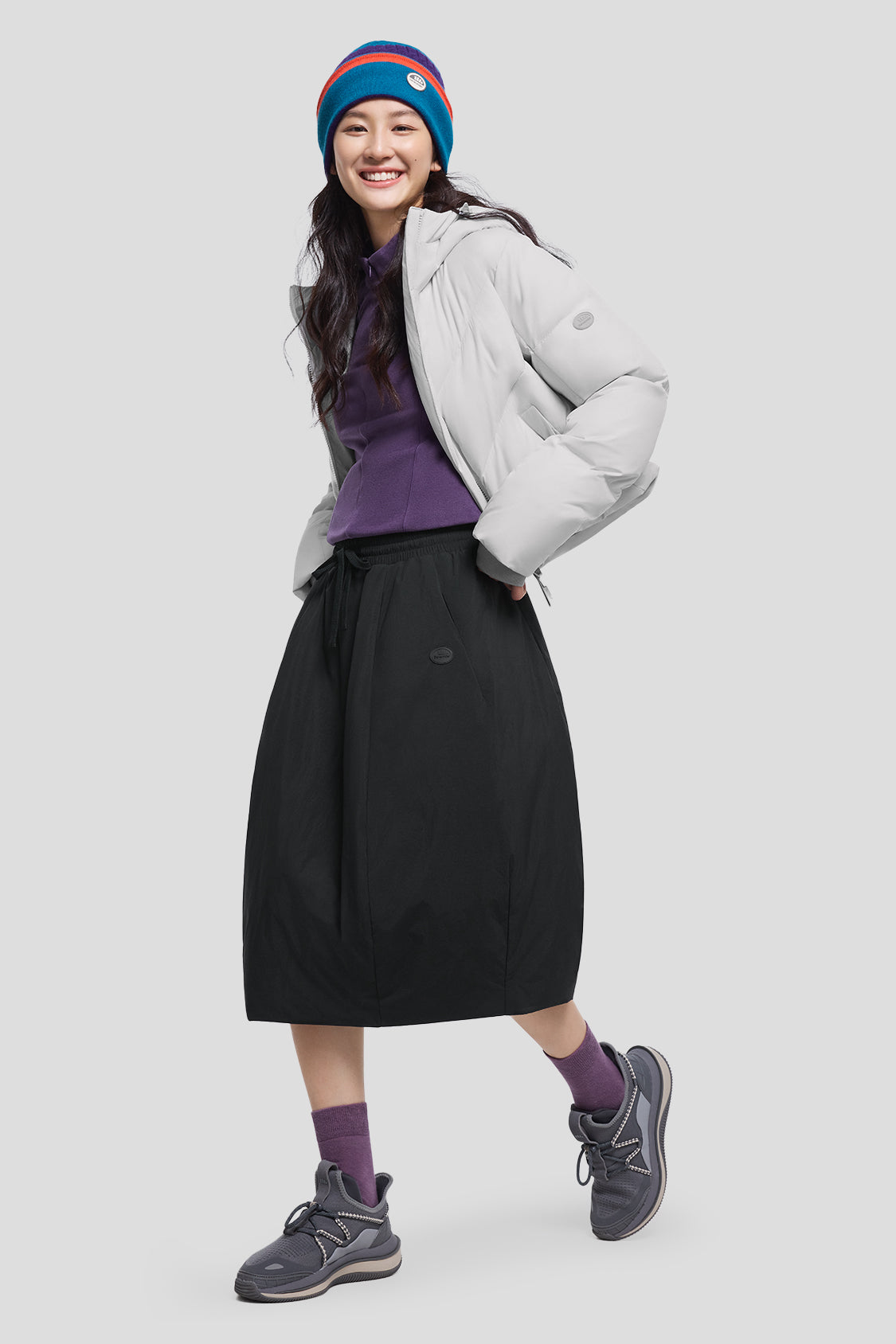 StormFeather Women's Water Repellent Down Skirt - Winter Warm Windproof Puffer Skirt for Outdoor Activities & Cold Weather Fashion