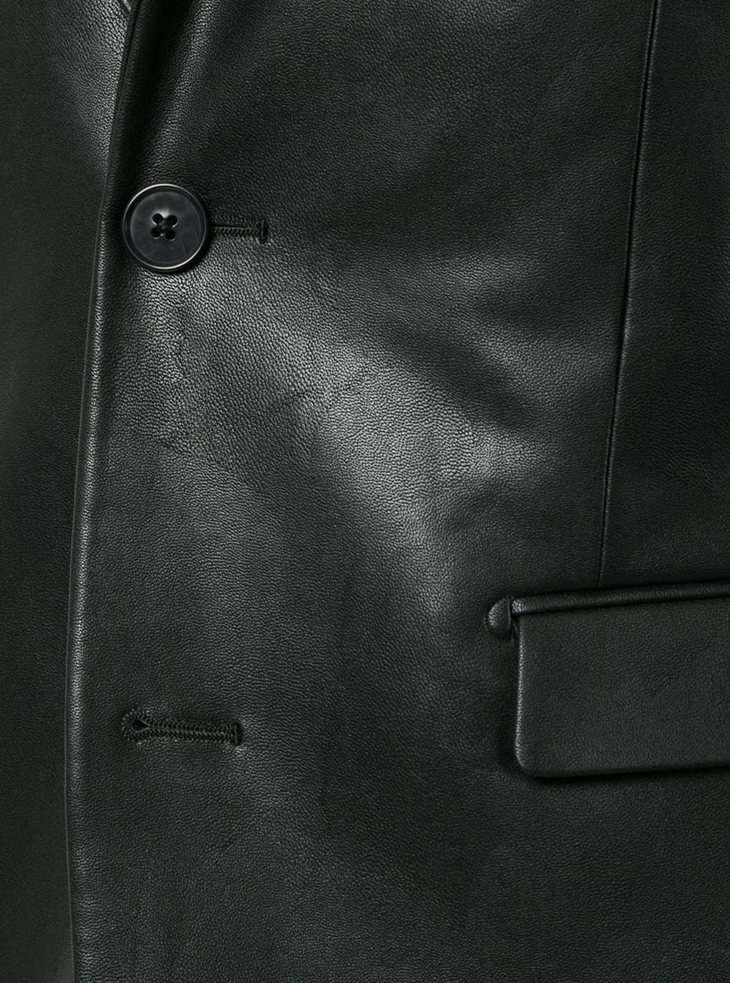 Men's Black Real Lambskin Leather Jacket Blazer Coat - Slim Fit Casual & Formal Wear for Big & Tall - Perfect for Office, Date Night & Special Occasions