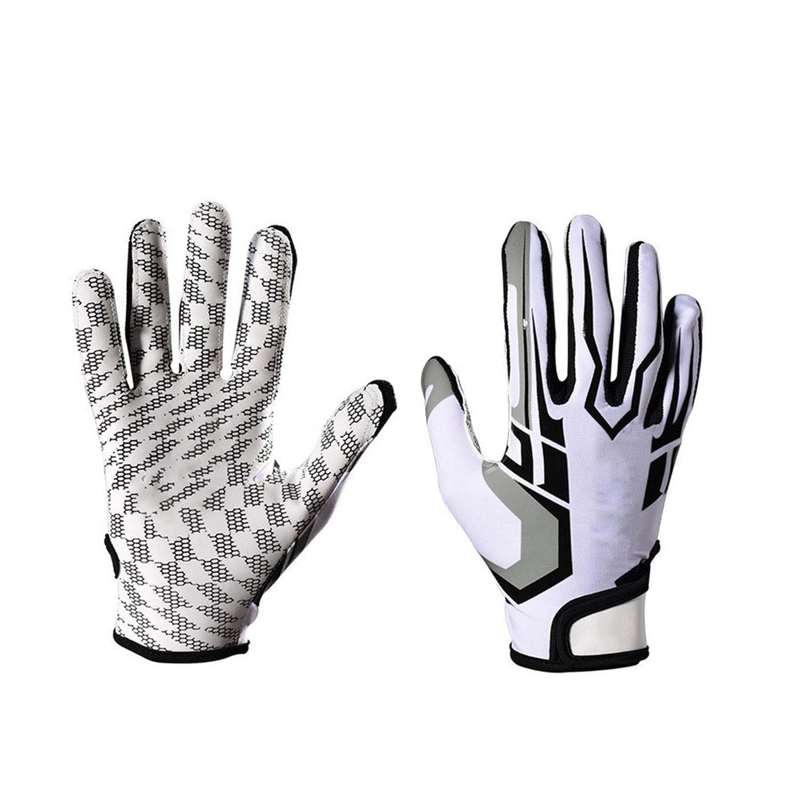 Best Football Receiver Gloves for Men - Grip-Enhancing Touch Gloves for Football, Rugby & Training (Size L) - Perfect for Game Day, Practice & Outdoor Sports