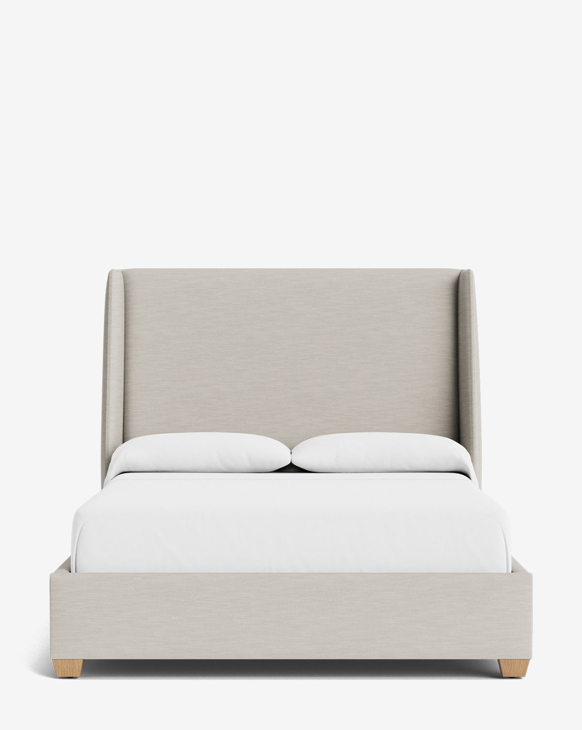 Walt Bed Tall Headboard - Queen Size Upholstered Bed Frame with Adjustable Height - Perfect for Modern Bedroom Decor & Small Spaces