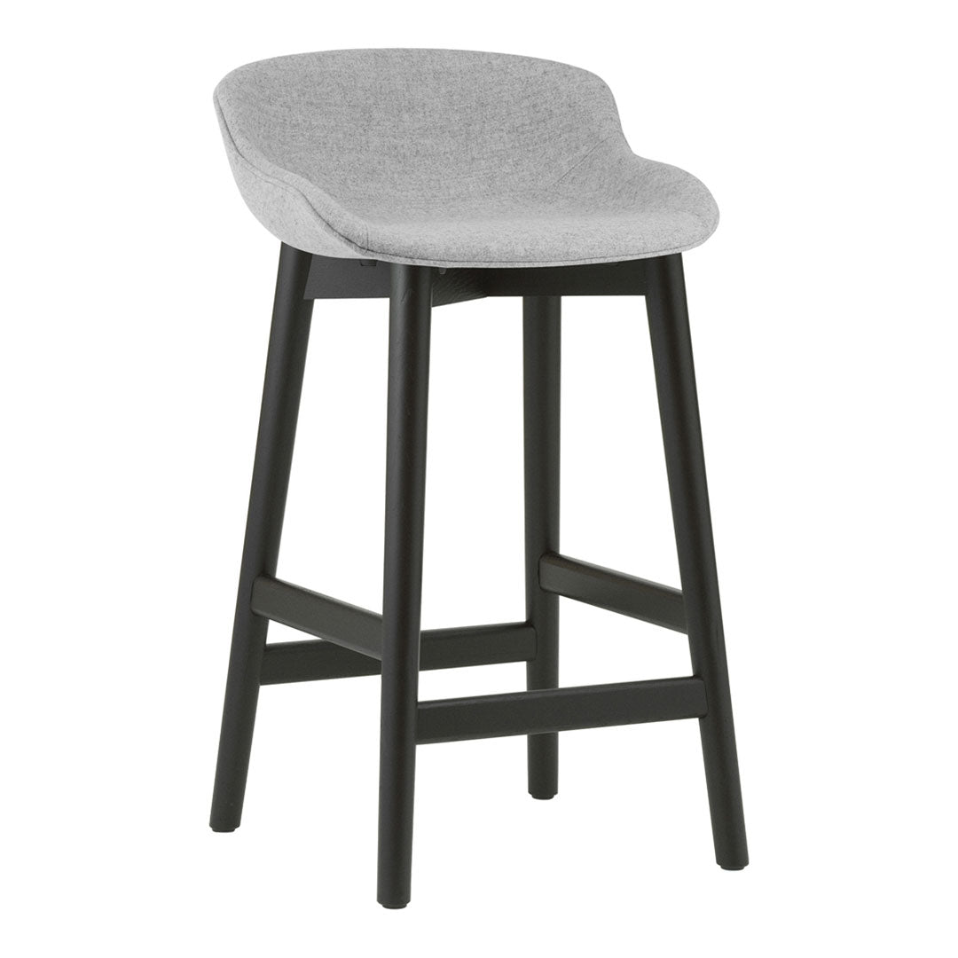 Premium Hyg Counter Stool with Full Upholstered Seat & Sturdy Wood Base - Perfect for Kitchen Islands, Breakfast Bars & Home Decor