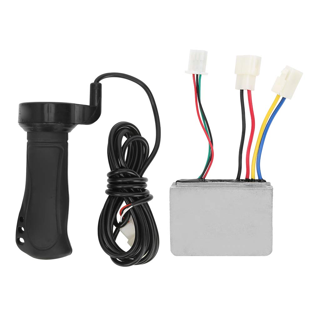 250W 12V E-Bike Controller Set with Cable Hand Grip - Stall Protection for Electric Bicycle & E-Scooter - Perfect for Commuting, Off-Road Adventures & DIY E-Bike Upgrades