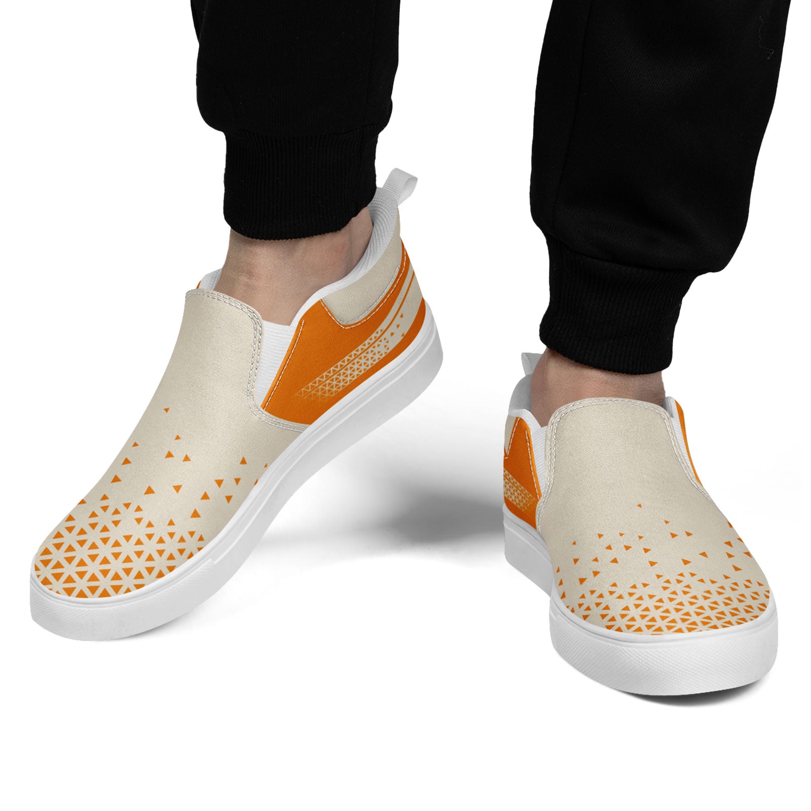 Custom Personalized Slip-On Canvas Sneakers - Handmade Casual Shoes for Men & Women (FN071 E023042) - Perfect for Streetwear, Casual Outings & Gift Giving