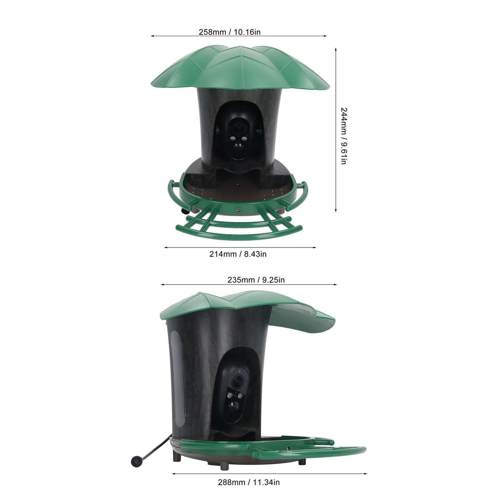 Smart Bird Watching Camera - 4G HD 2MP Bird Feeder Camera with Solar Power & Waterproof Design, AI Bird Identification for Backyard Wildlife Monitoring | Perfect for Bird Lovers, Nature Enthusiasts & Outdoor Observation