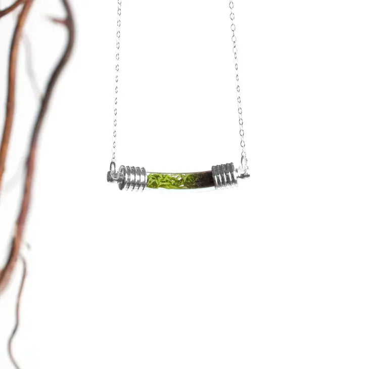 With Roots Terrarium Pendant Necklace in Silver - Perfect for Nature Lovers & Boho Fashion | Gift for Her, Birthday, Anniversary