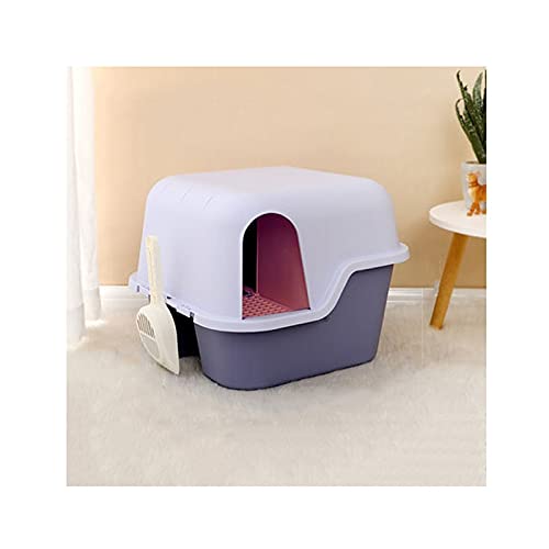 Enclosed Cat Litter Box with Long Corridor - Large Odor Control Sand-Proof Litter Box for Cats | Kitty Supplies & Toilet (Size A) | Perfect for Small Apartments & Multi-Cat Homes