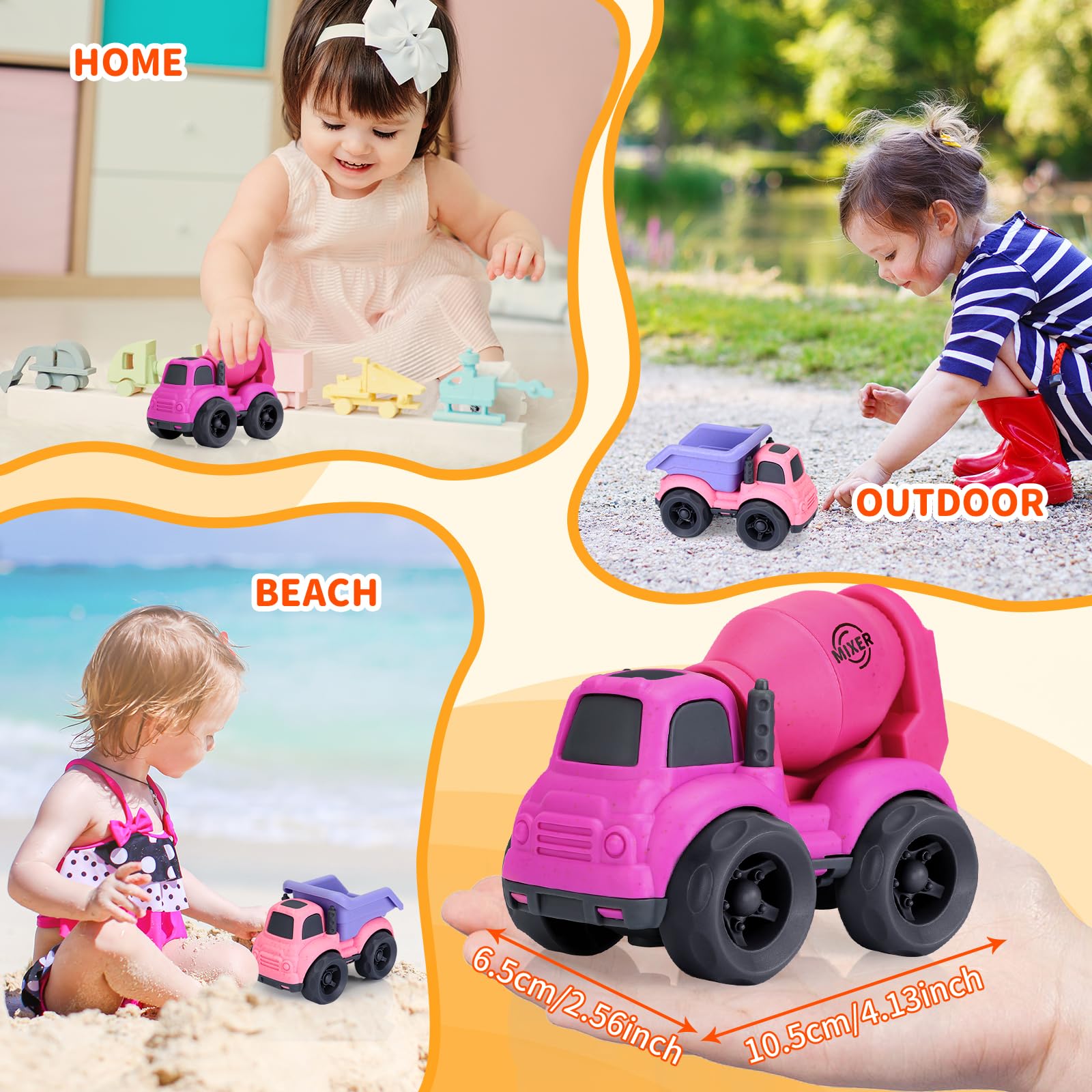 BPA Free Dump Truck Toys for 1-3 Year Olds - Outdoor Play & Birthday Gifts