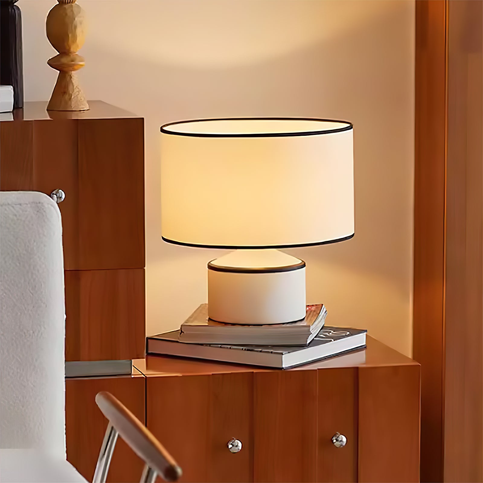 Modern Cyls Table Lamp - Adjustable LED Desk Light with USB Port for Home Office, Bedroom & Study - Perfect for Reading, Working & Nightstand Lighting