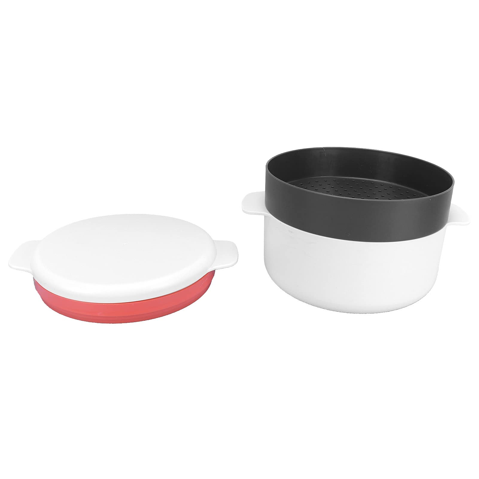 BPA-Free Microwave Rice Steamer Pot - Round Plastic Container for Perfectly Steamed Rice - Ideal for Home Kitchen, Meal Prep & Quick Dinners - Reheats Leftovers Easily - Perfect for College Dorms, Office Lunches & Camping Trips