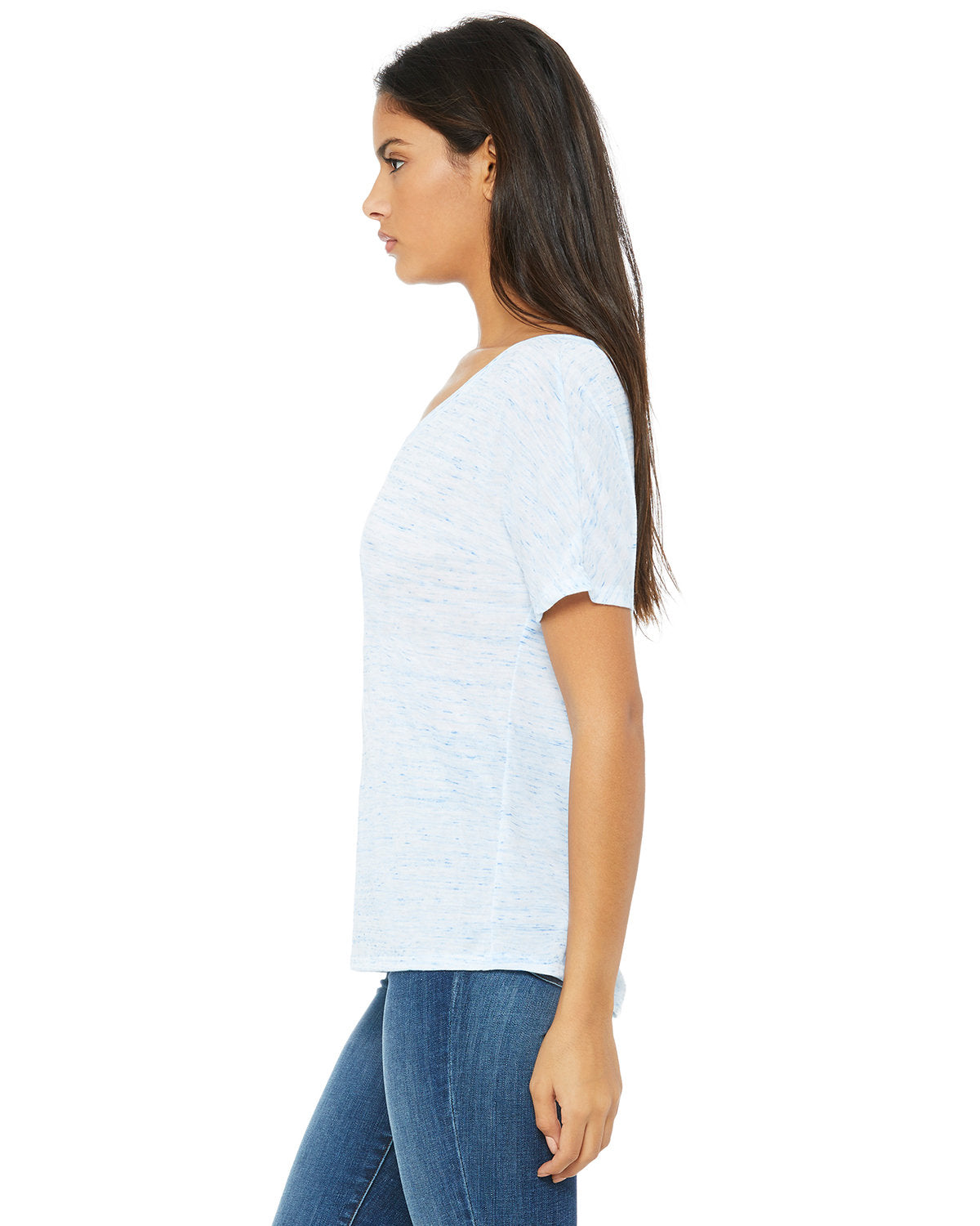 Bella + Canvas 8815 Women's Slouchy V-Neck T-Shirt - Soft Cotton Relaxed Fit Tee for Casual Wear, Lounge & Everyday Outfits