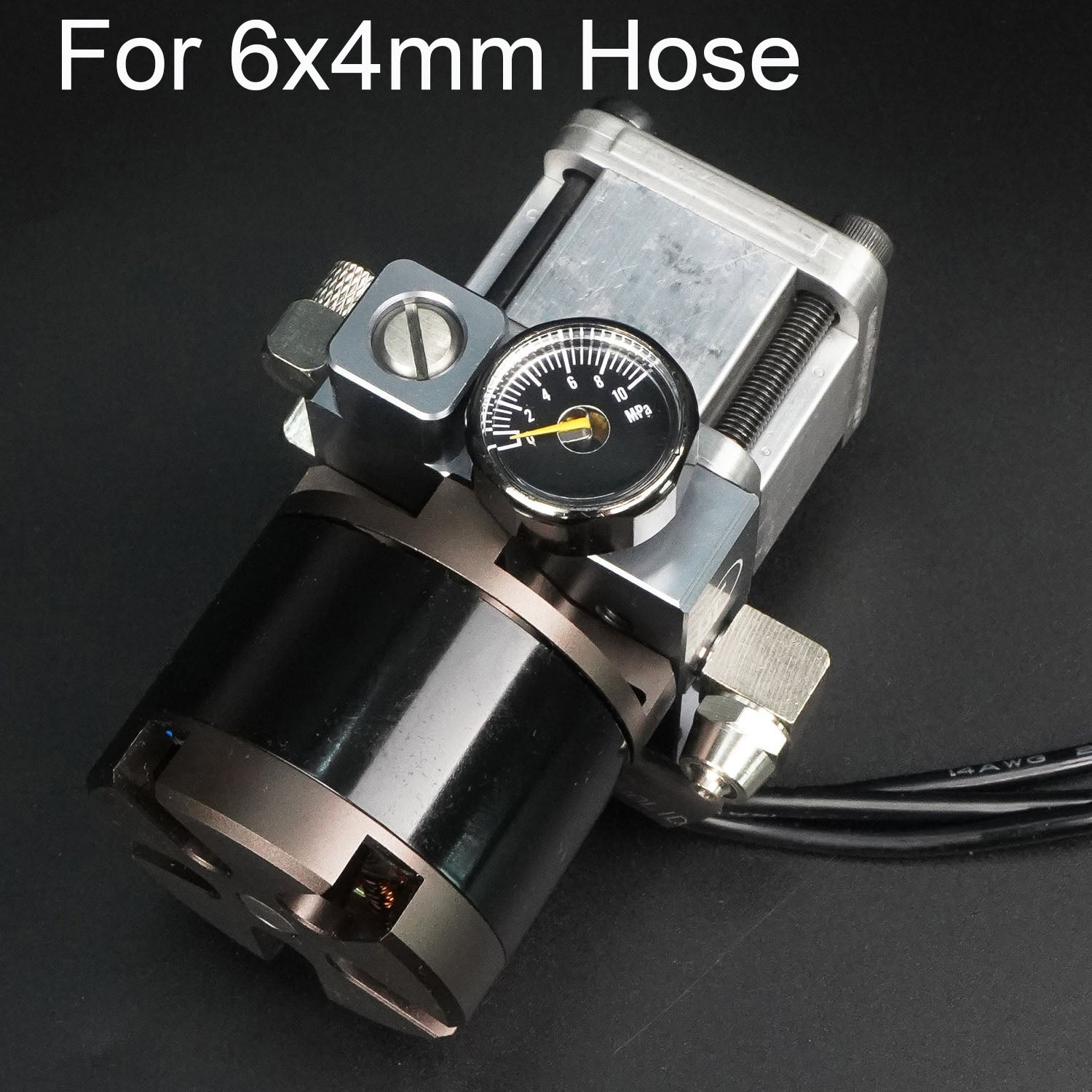 Brushless Hydraulic Pump Motor with Pressure Gauge - 5048 & 4020 Models for 1/12 & 1/14 Scale RC Construction Vehicles (6x4MM & 8x6MM) - Perfect for RC Truck, Excavator, and Heavy Equipment DIY Upgrades