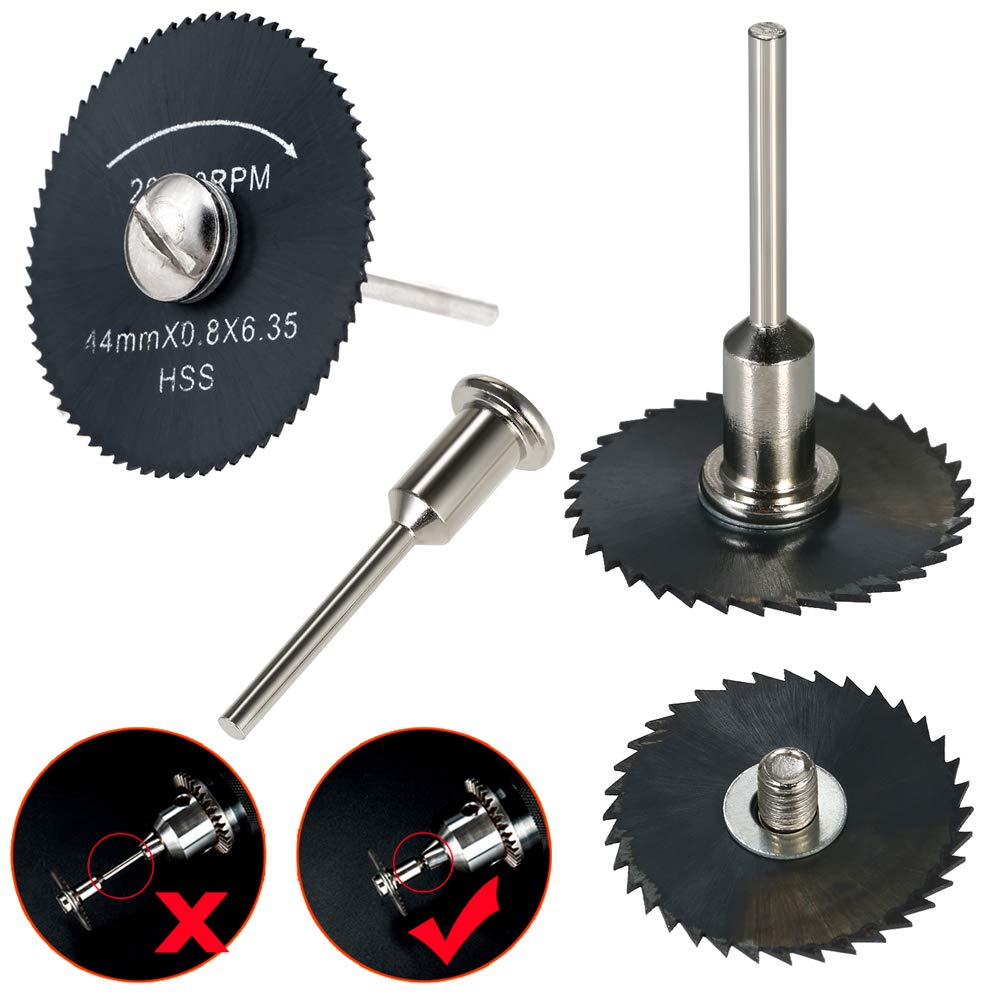 6PCS Mini HSS Circular Saw Blades for Dremel - Wood & Metal Cutting Discs for DIY Projects