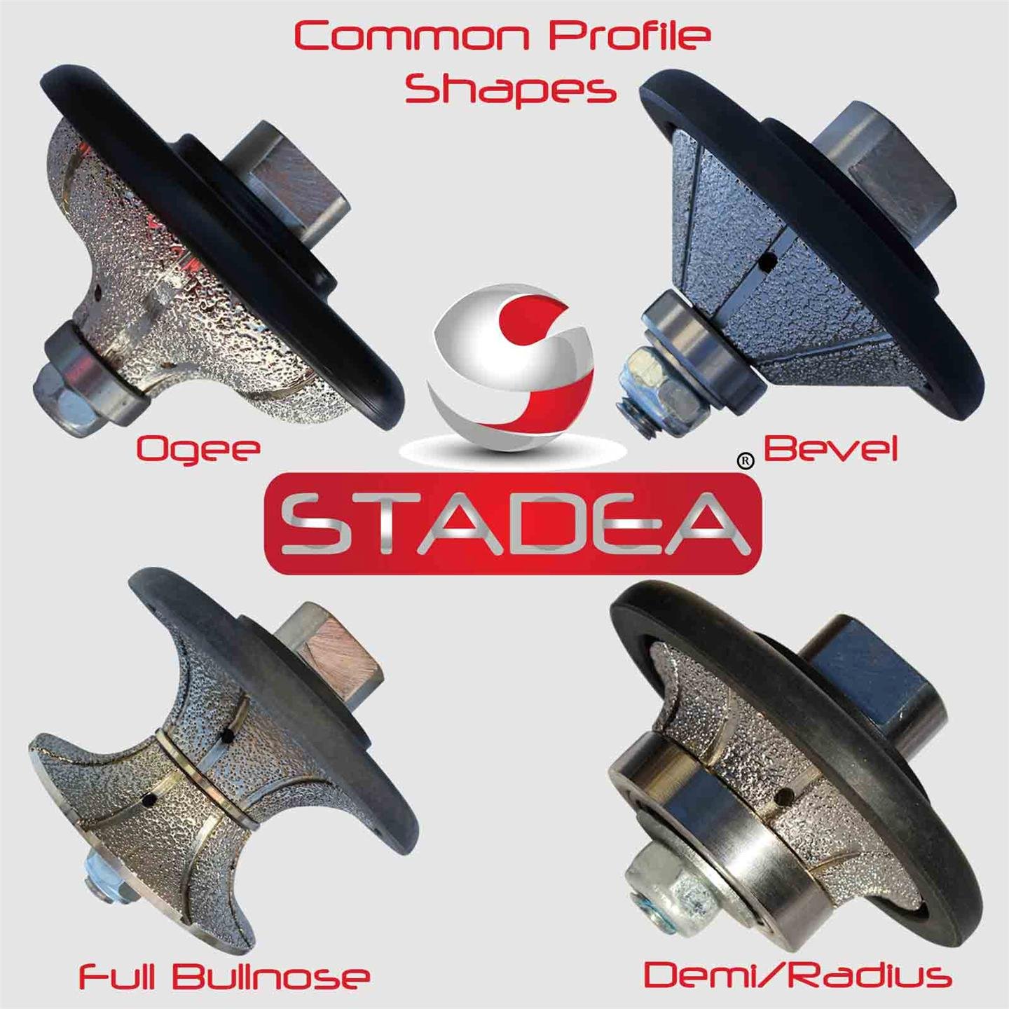 STADEA 10mm Diamond Profile Wheel 45 Degree Bevel for Angle Grinder - Granite, Marble, Concrete, Tile Shaping & Profiling - Perfect for Countertop Edges, Stone Fabrication & DIY Home Renovation Projects