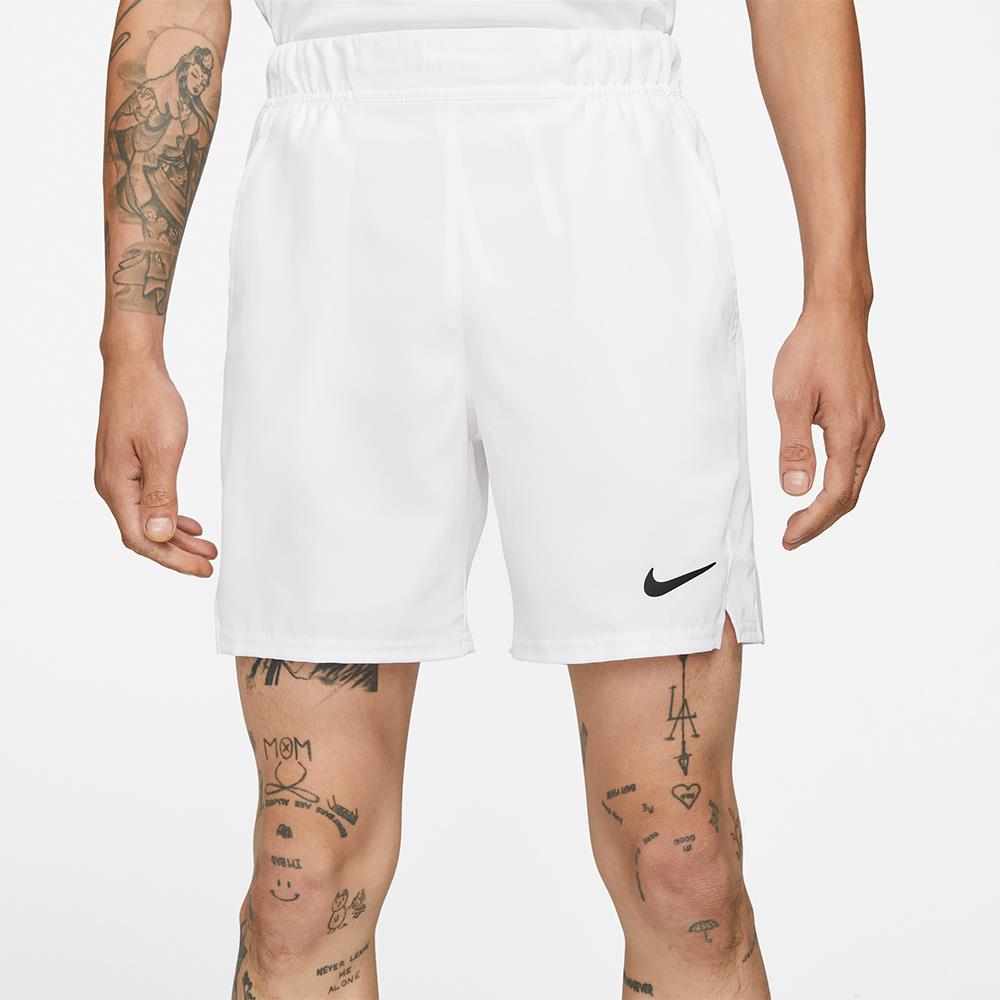 Nike Men's Victory 7 Running Shorts - White - Lightweight Athletic Shorts for Running, Gym & Training | Perfect for Workouts & Sports Activities