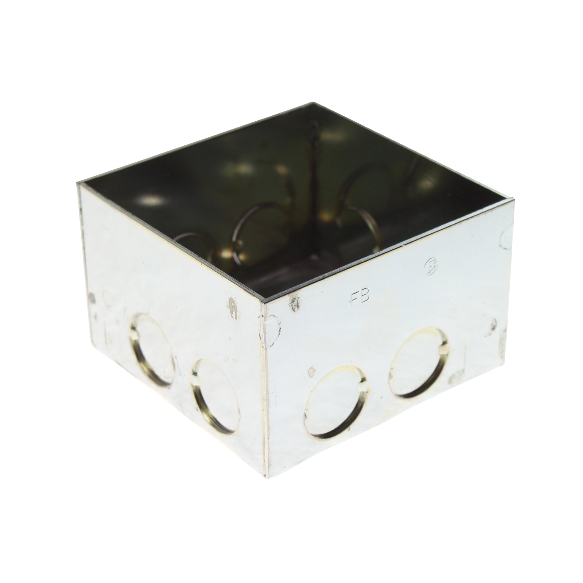 ADT FB Series Flush Mount Welded Steel Alarm 4 Square Extra Deep Device Box - Ideal for Home Security Systems & Commercial Electrical Installations