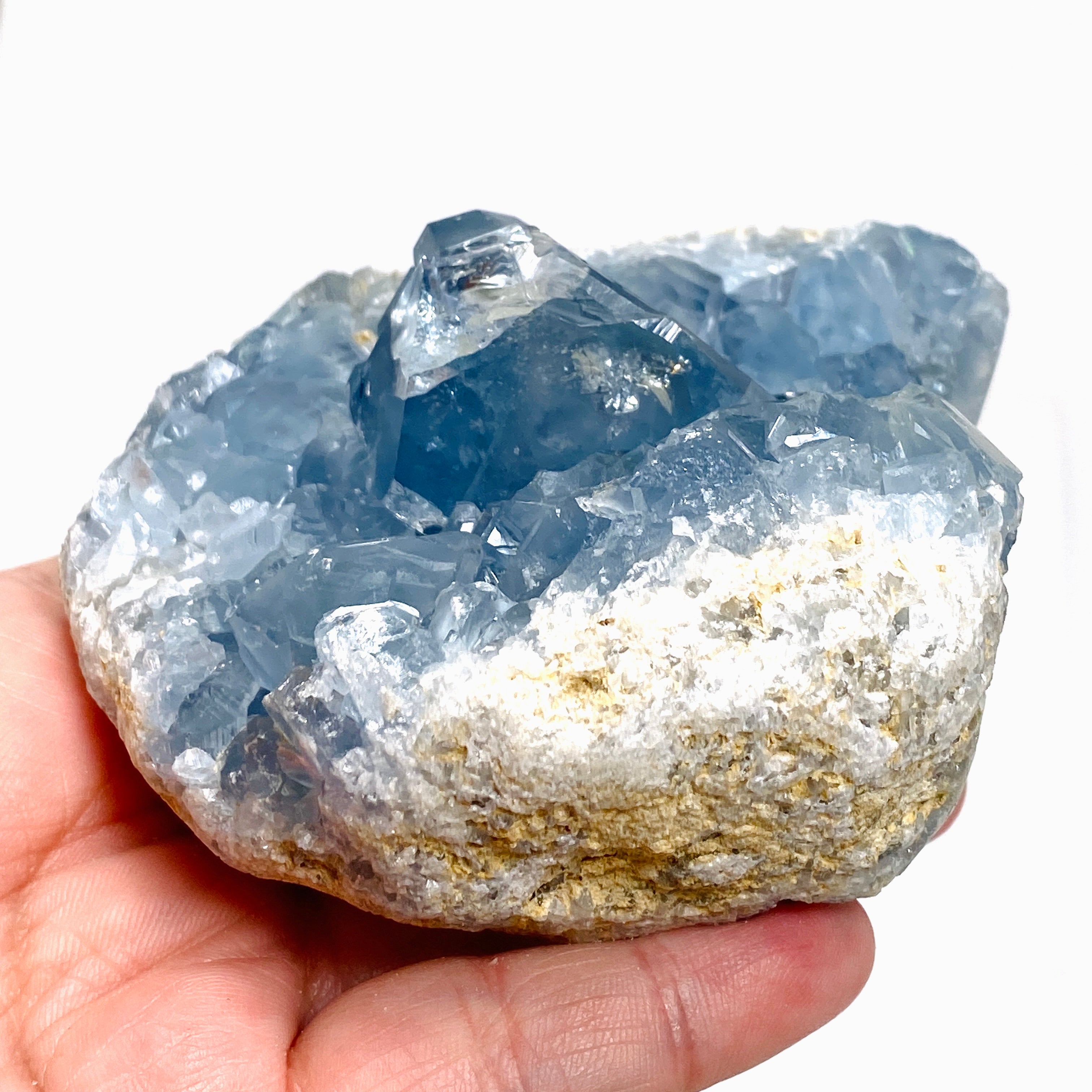 Natural Celestite Crystal Cluster from Madagascar - Healing Stone for Meditation, Home Decor & Spiritual Growth | CR3719
