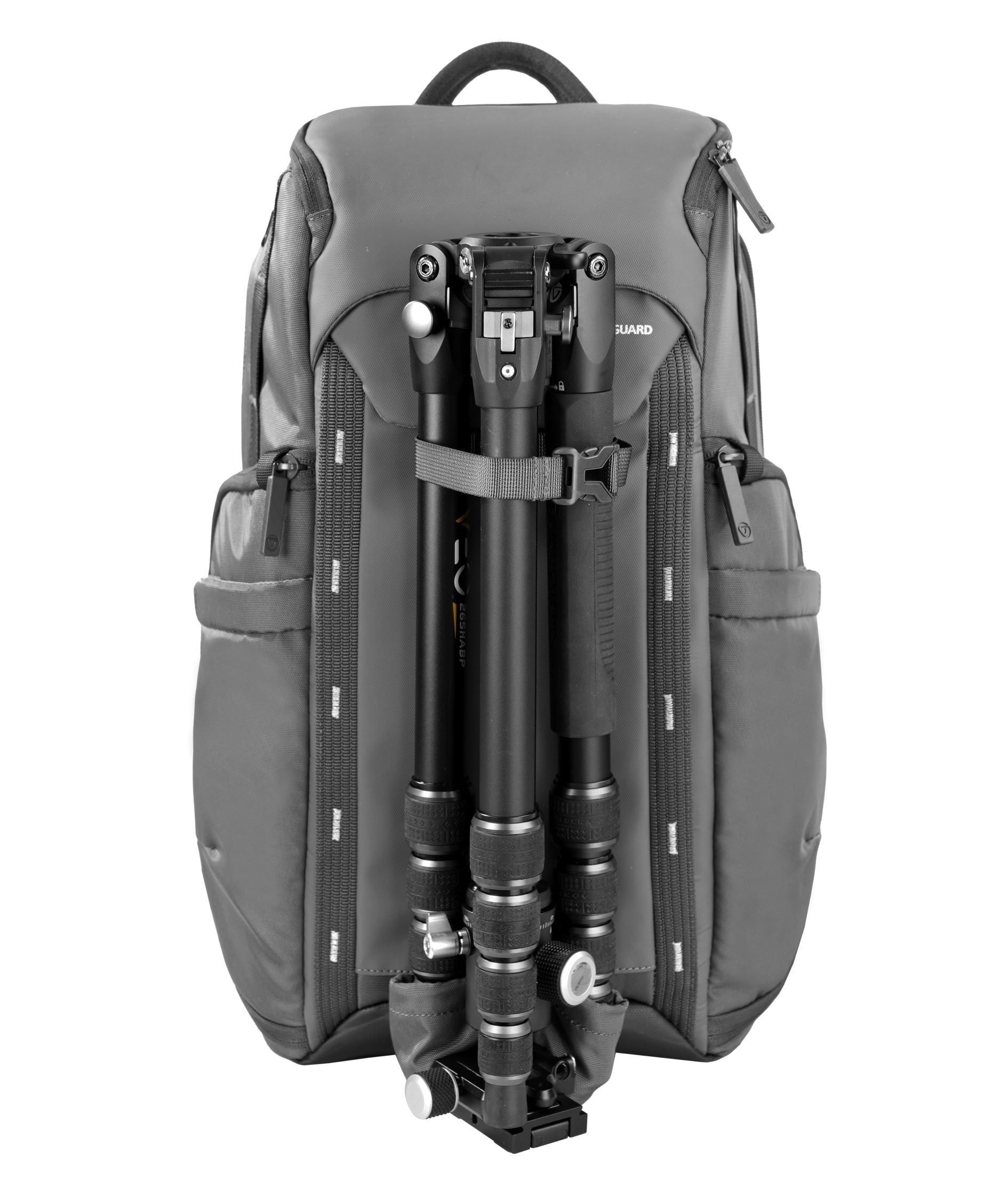 VEO Adaptor R48 Gray Camera Backpack with USB Charging Port & Rear Access - Waterproof DSLR Bag for Photographers, Travel & Outdoor Adventures