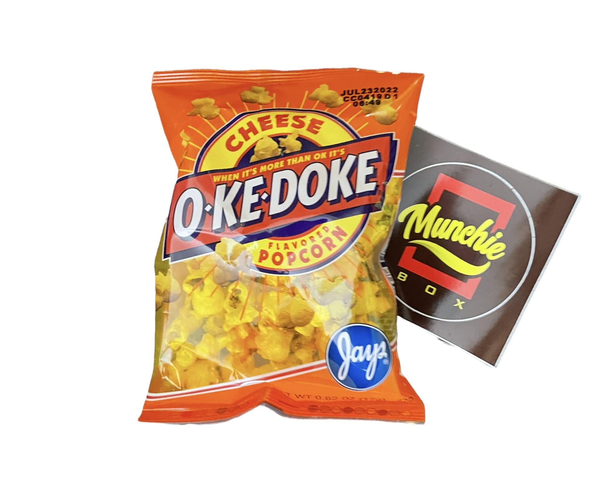 JAY'S O'KE DOKE Popcorn - Cheese & Hot Cheese Variety Pack (5 x 0.625 oz Bags) | Perfect for Movie Nights, Snacking, Parties & Road Trips