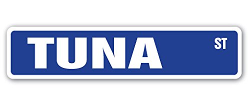 Premium Tuna Street Sign for Fishing Enthusiasts | 18