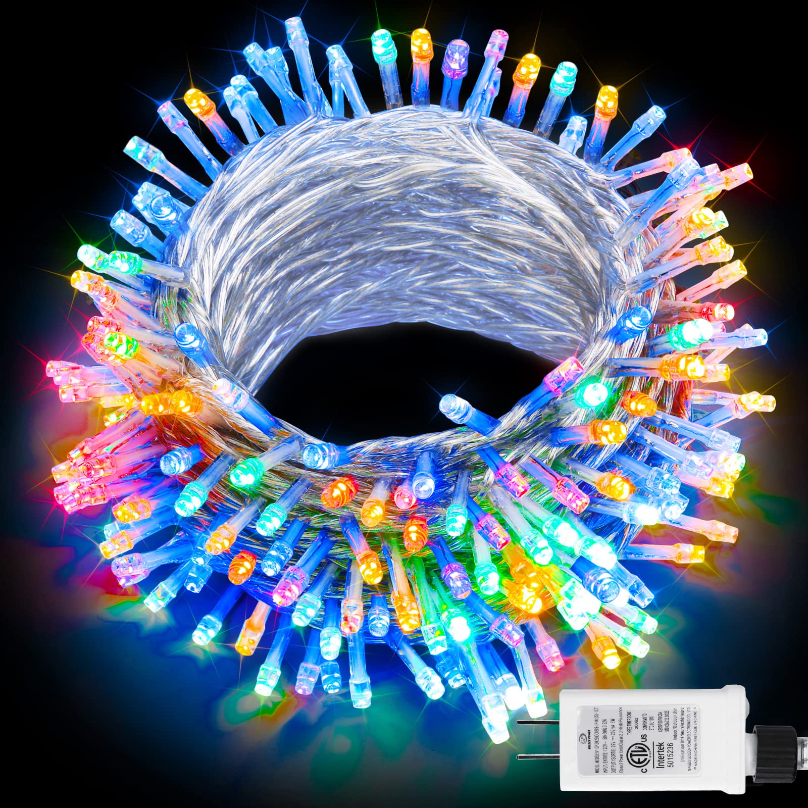 Lomotech 100FT 300 LED Christmas String Lights - 8 Lighting Modes with Timer, Waterproof & Connectable Plug-in Fairy Lights for Indoor Outdoor Holiday Decorations | Perfect for Home, Garden, Party, Xmas Tree & Winter Decor