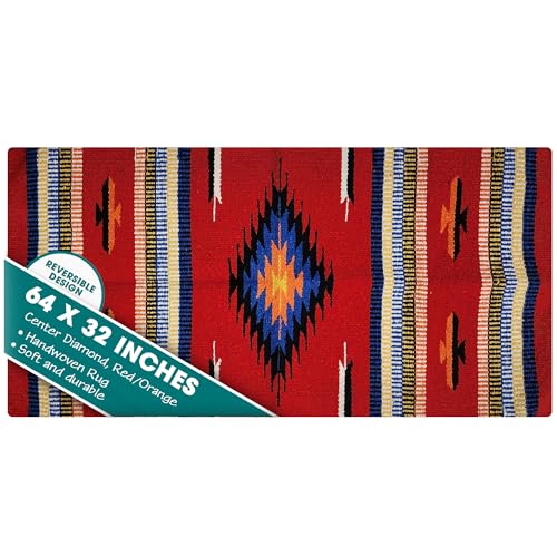 Center Diamond, Red/Orange