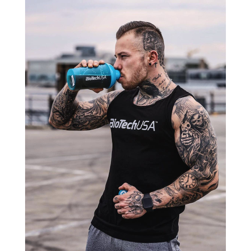 Biotech USA Wave Neon 600ml Shaker Bottle - Leak Proof Protein Shaker for Gym, Workout & Sports - BPA Free Mixing Cup for Protein Powder, Pre Workout & Smoothies
