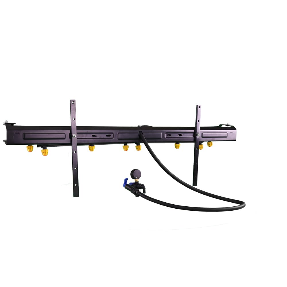 8-Nozzle Folding Broadcast Sprayer Boom Kit - 13ft Swath for Efficient Lawn & Field Fertilizing | Perfect for Large Area Herbicide & Pesticide Application