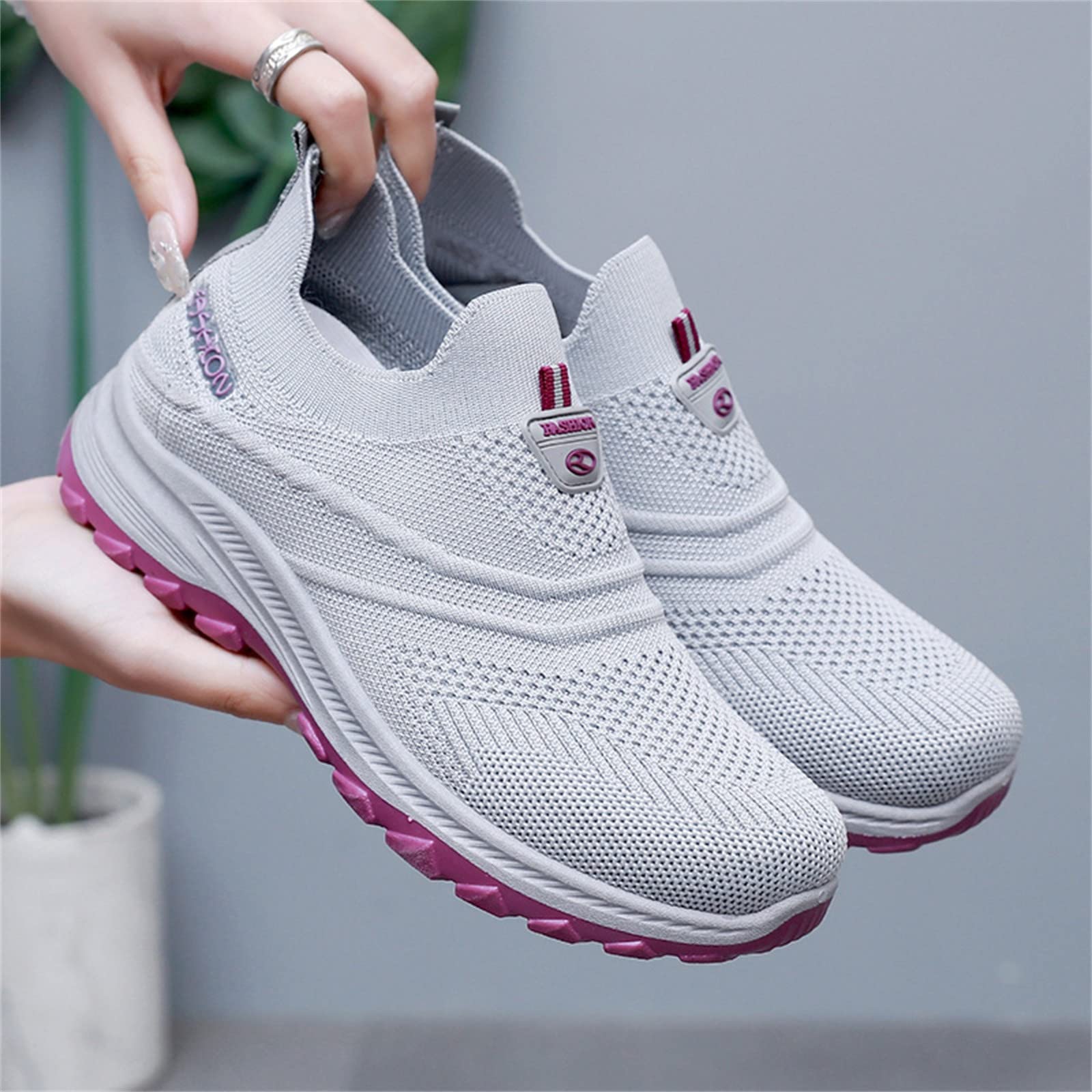 Women's Black Running Shoes - Lightweight Comfortable Trainers for Walking, Jogging & Gym Workouts | Non-Slip Fashion Sneakers for Indoor/Outdoor Sports & Casual Wear