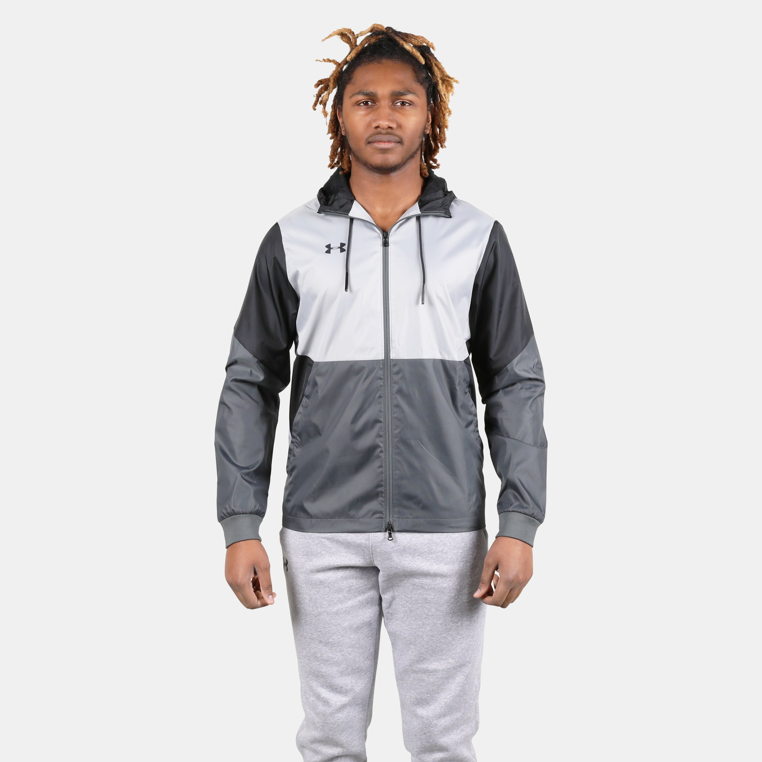 Men's Team Legacy Windbreaker Jacket - Lightweight Water-Resistant Outdoor Sports Coat for Running, Hiking & Casual Wear